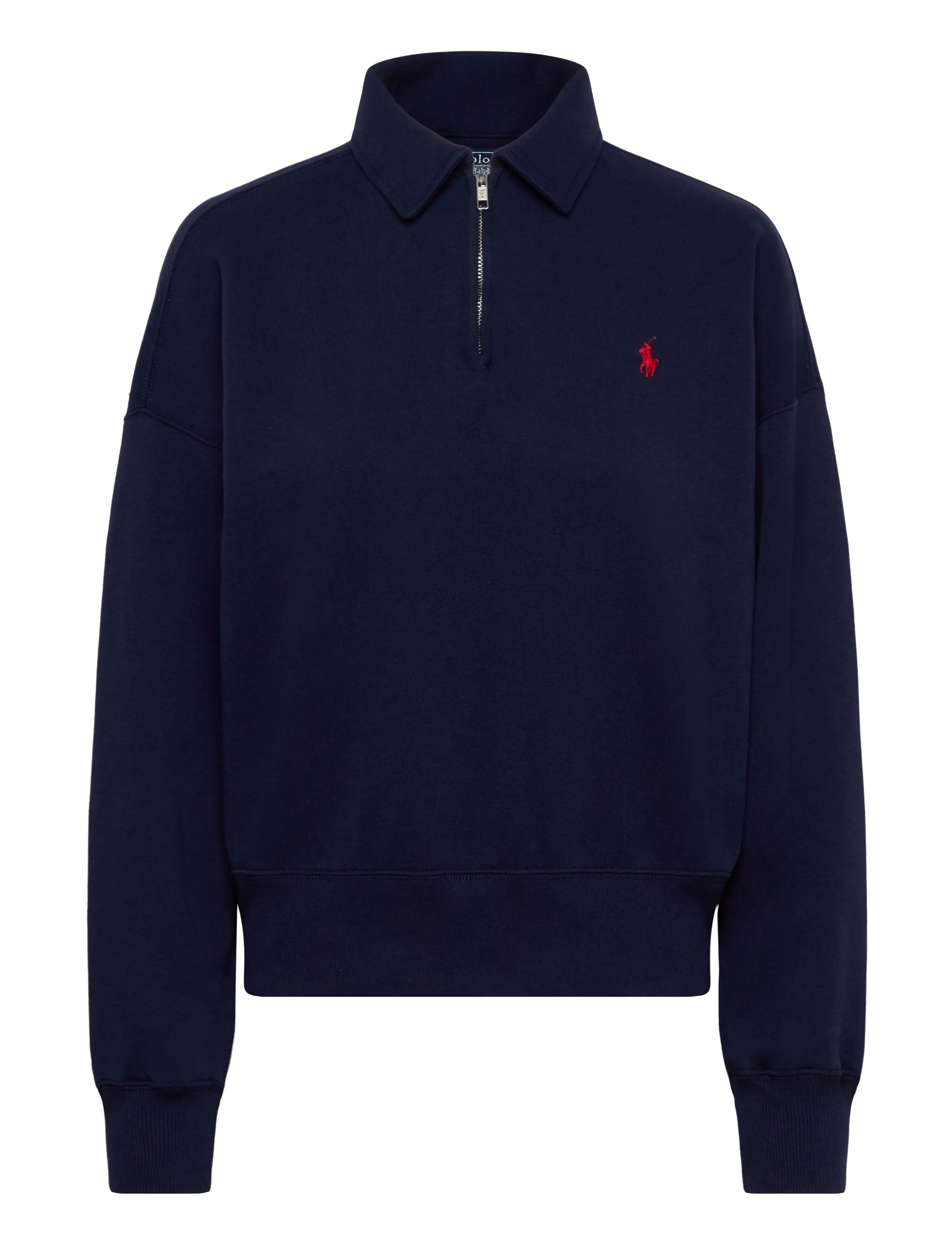 Polo Ralph Lauren Fleece Quarter-Zip, S, Sweatshirts & Hoodies, Marineblau - Sweatshirts, Frauen