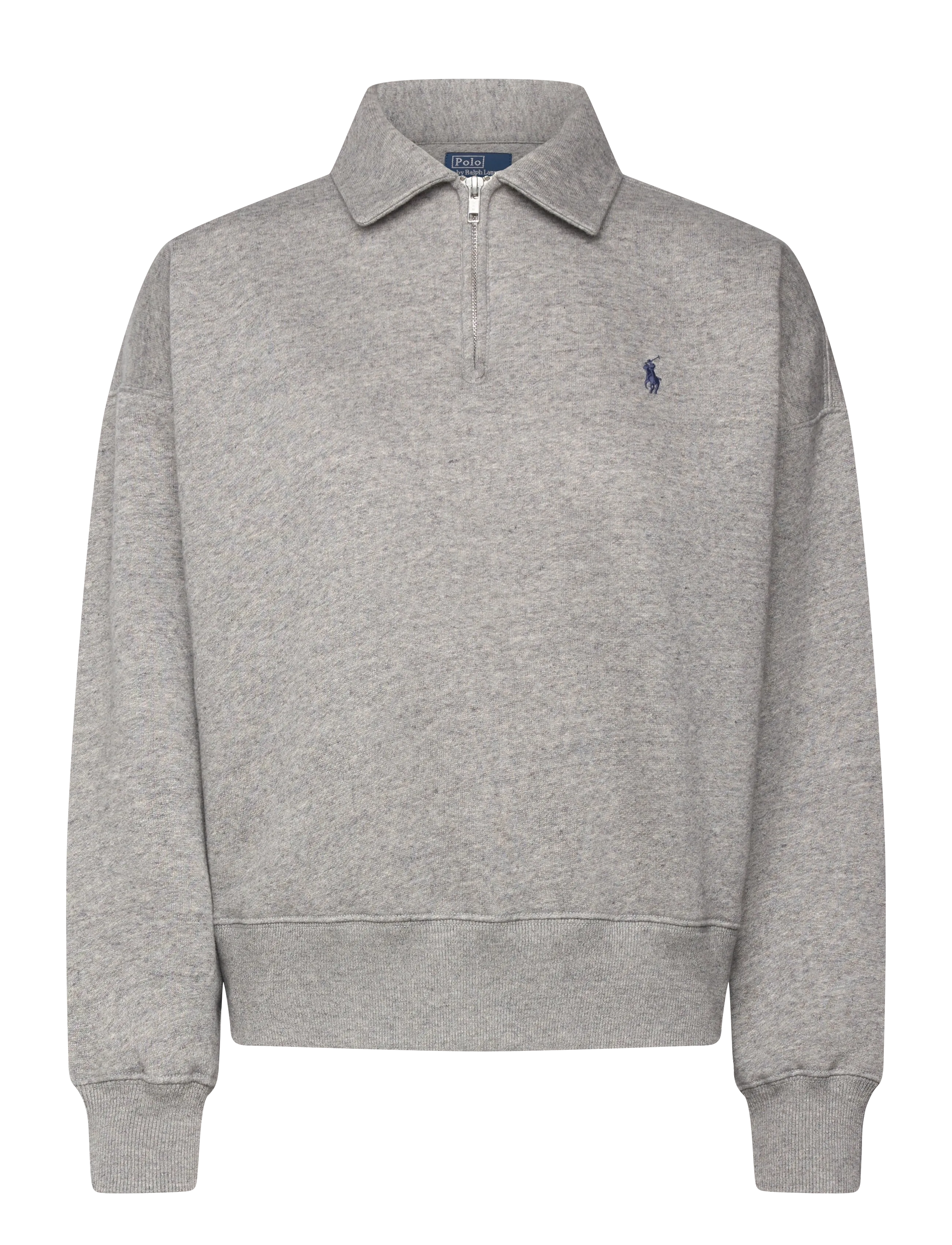 Polo Ralph Lauren Fleece Quarter-Zip, M, Sweatshirts & Hoodies, Grau - Sweatshirts, Frauen