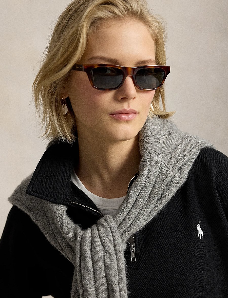 Polo Ralph Lauren - Sweatshirt med kort dragkedja - sweatshirts & hoodies - polo black - 5