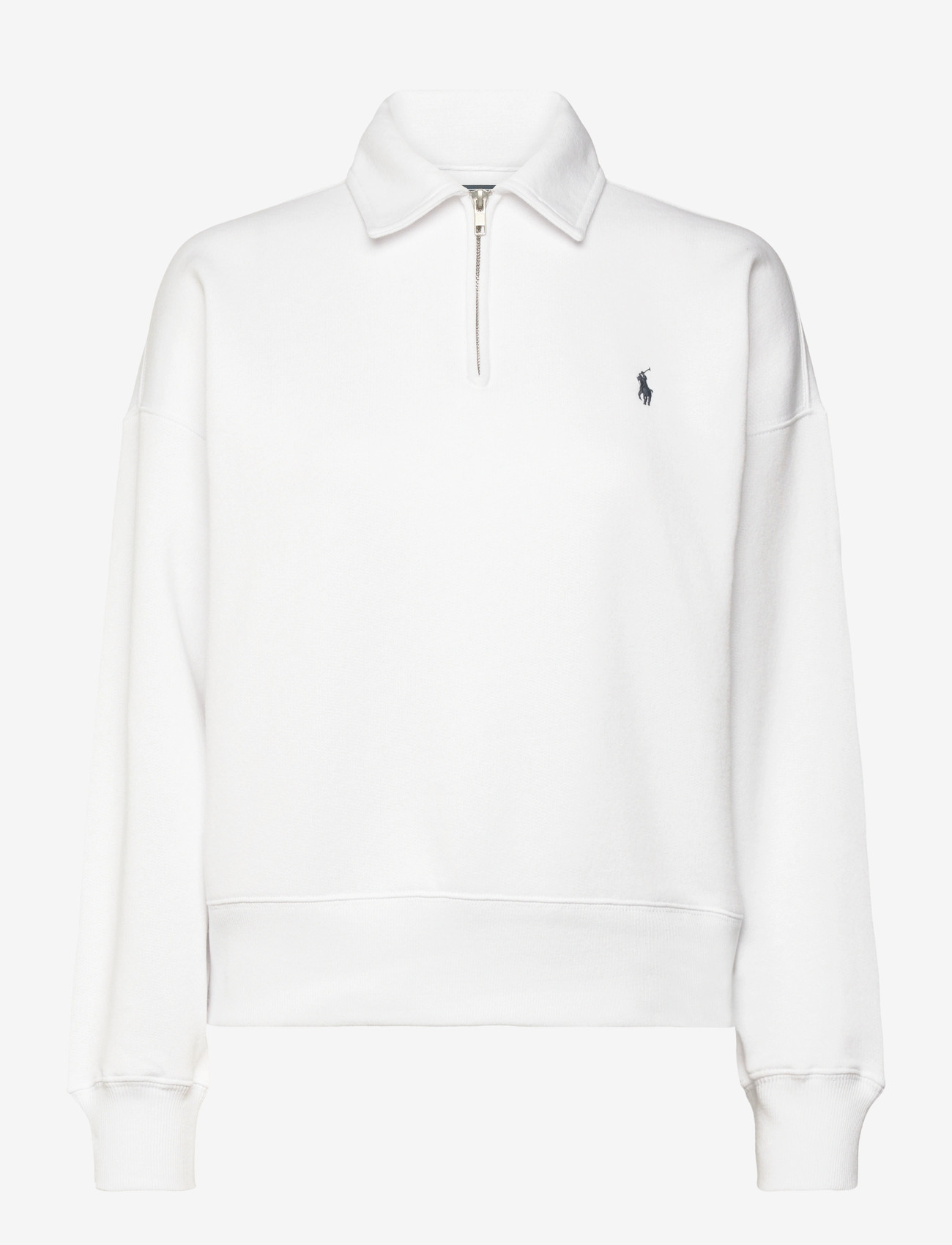 Polo Ralph Lauren - Fleece Quarter-Zip - sweatshirts & hoodies - white - 0