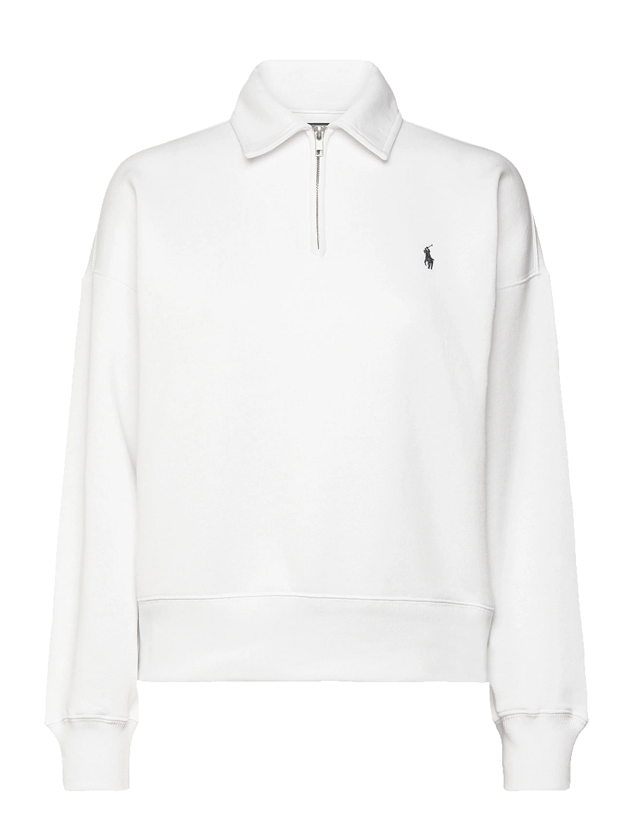 Polo Ralph Lauren - Fleece Quarter-Zip - sweatshirts & hoodies - white - 1