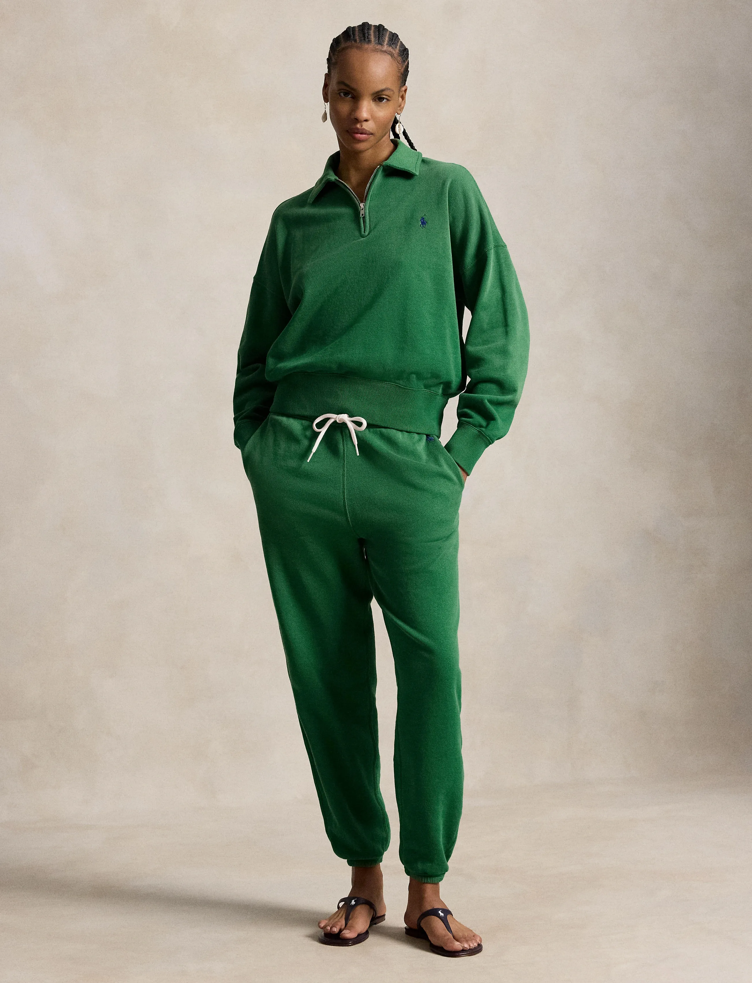 Polo Ralph Lauren Lightweight Fleece Quarter-Zip - Ralph Lauren - FIJI GREEN / green