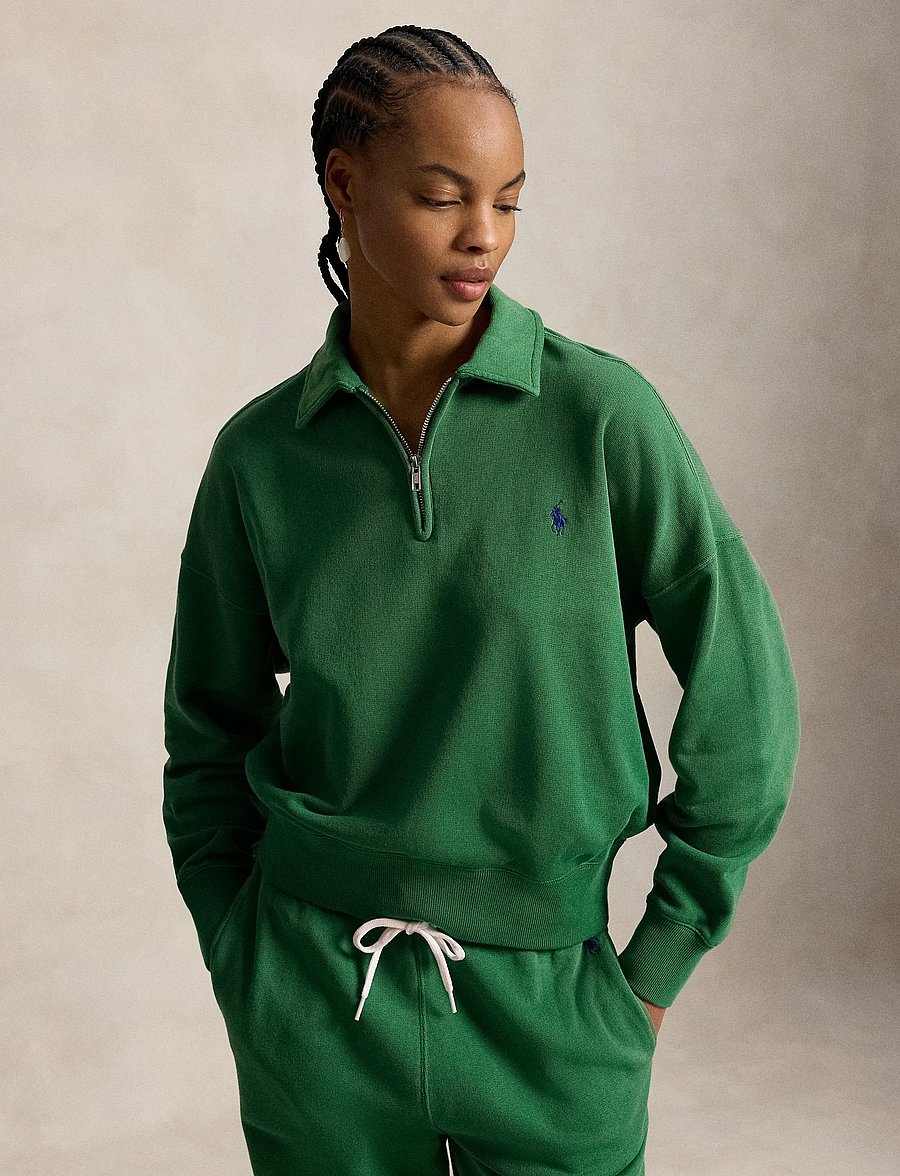 Polo Ralph Lauren - Lightweight Fleece Quarter-Zip - sweatshirts et sweats à capuche - fiji green - 3