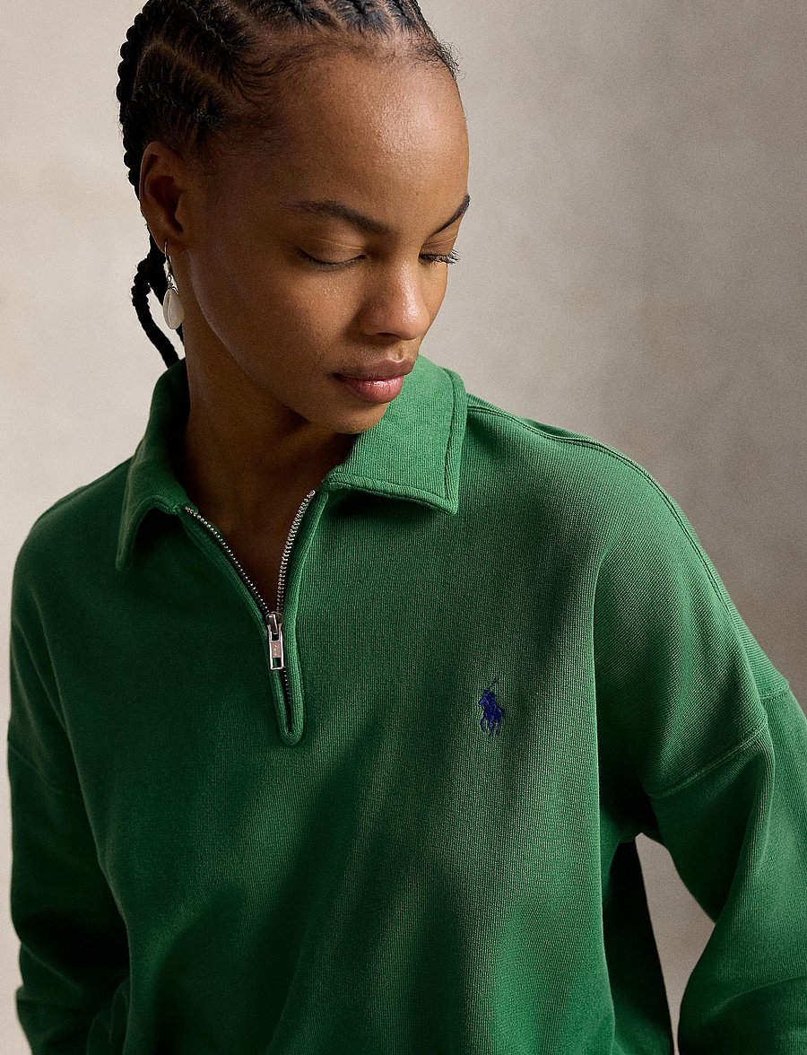 Polo Ralph Lauren - Lightweight Fleece Quarter-Zip - sweatshirts et sweats à capuche - fiji green - 4