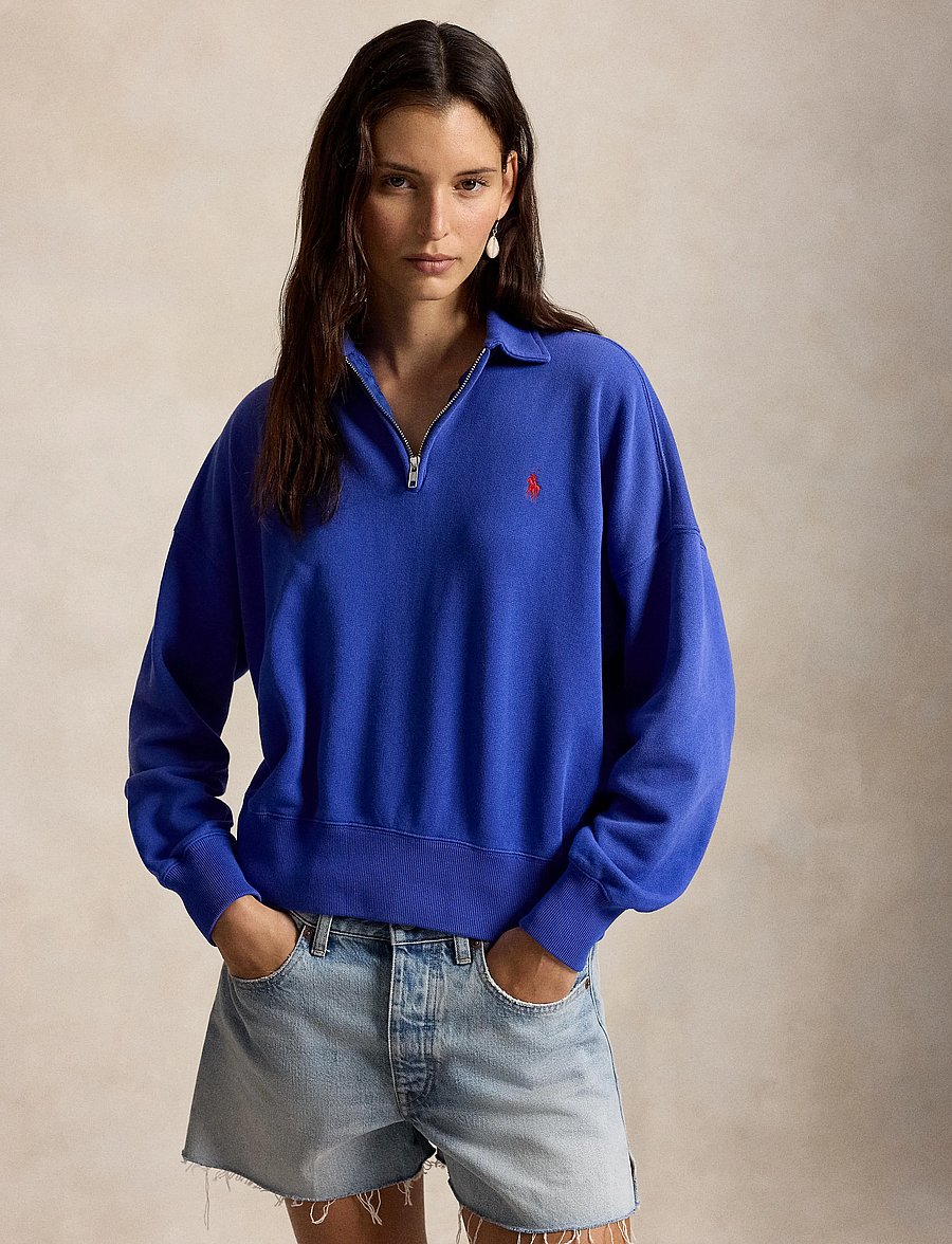 Polo Ralph Lauren - Lightweight Fleece Quarter-Zip - sweatshirts et sweats à capuche - gala blue - 3