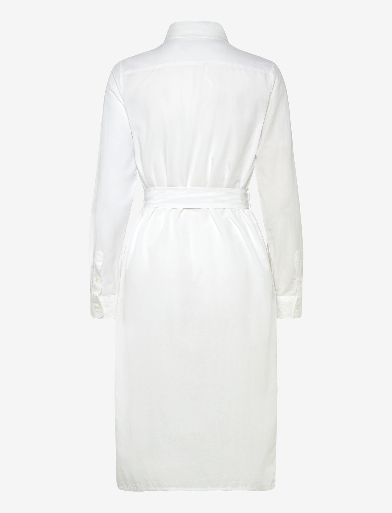 Polo Ralph Lauren - Cotton-Linen Belted Shirtdress - white - 1