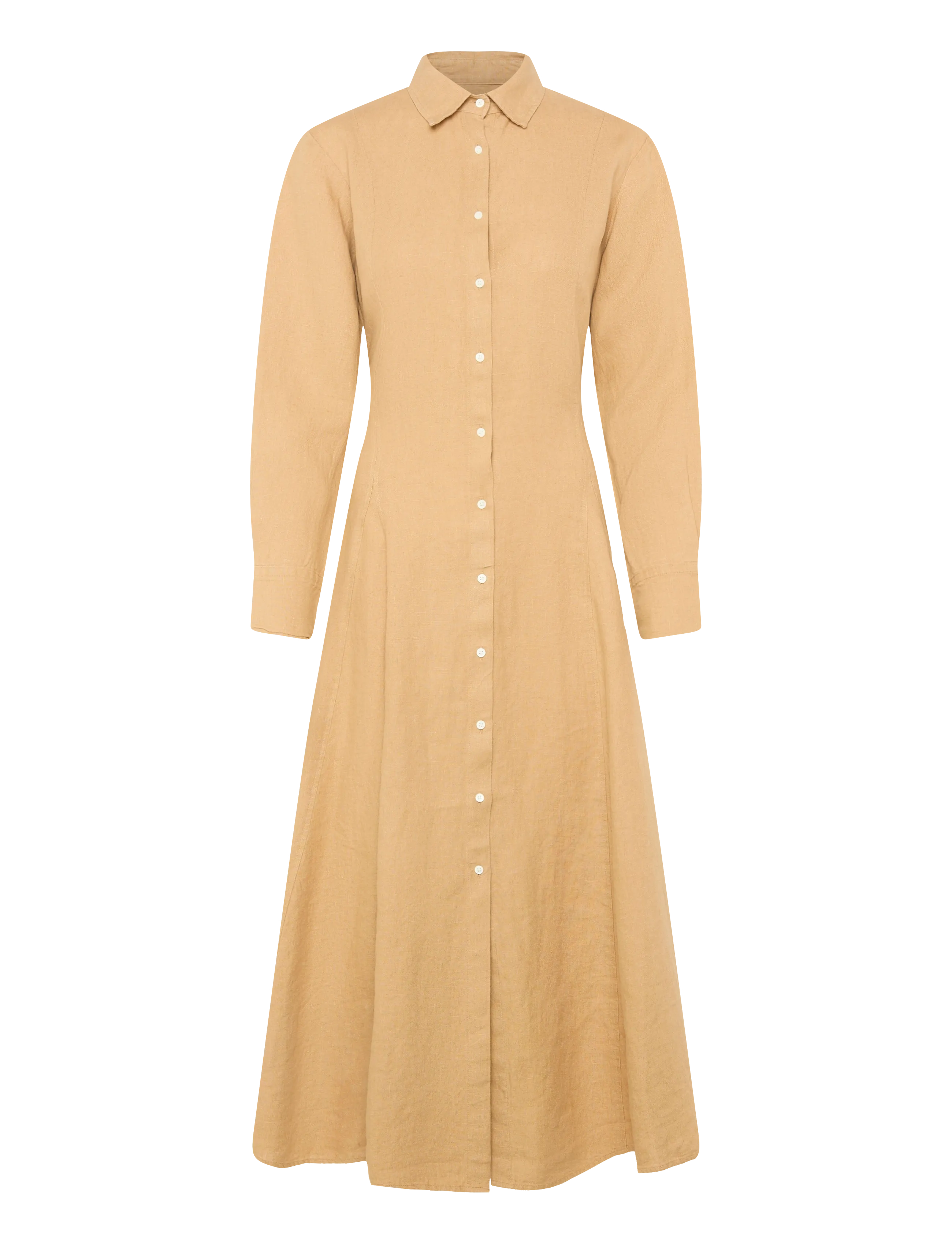 Polo Ralph Lauren 15/1 Pd Linen-Wvn-Dresses, 32, Beige, Designere > Shirt Dresses, Dame