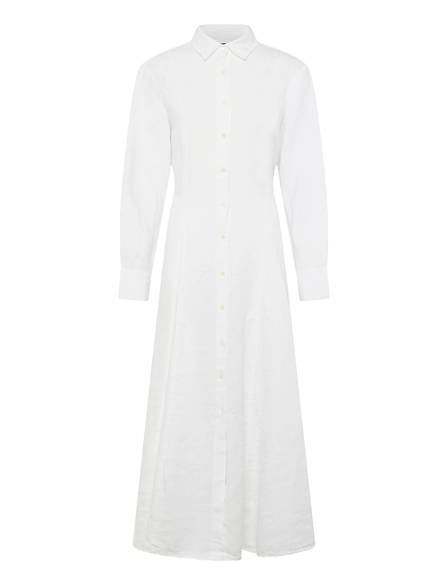 Polo Ralph Lauren - 15/1 PD LINEN-WVN-DRESSES - skjortekjoler - white - 1