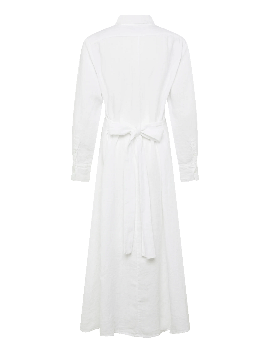 Polo Ralph Lauren - 15/1 PD LINEN-WVN-DRESSES - skjortekjoler - white - 2
