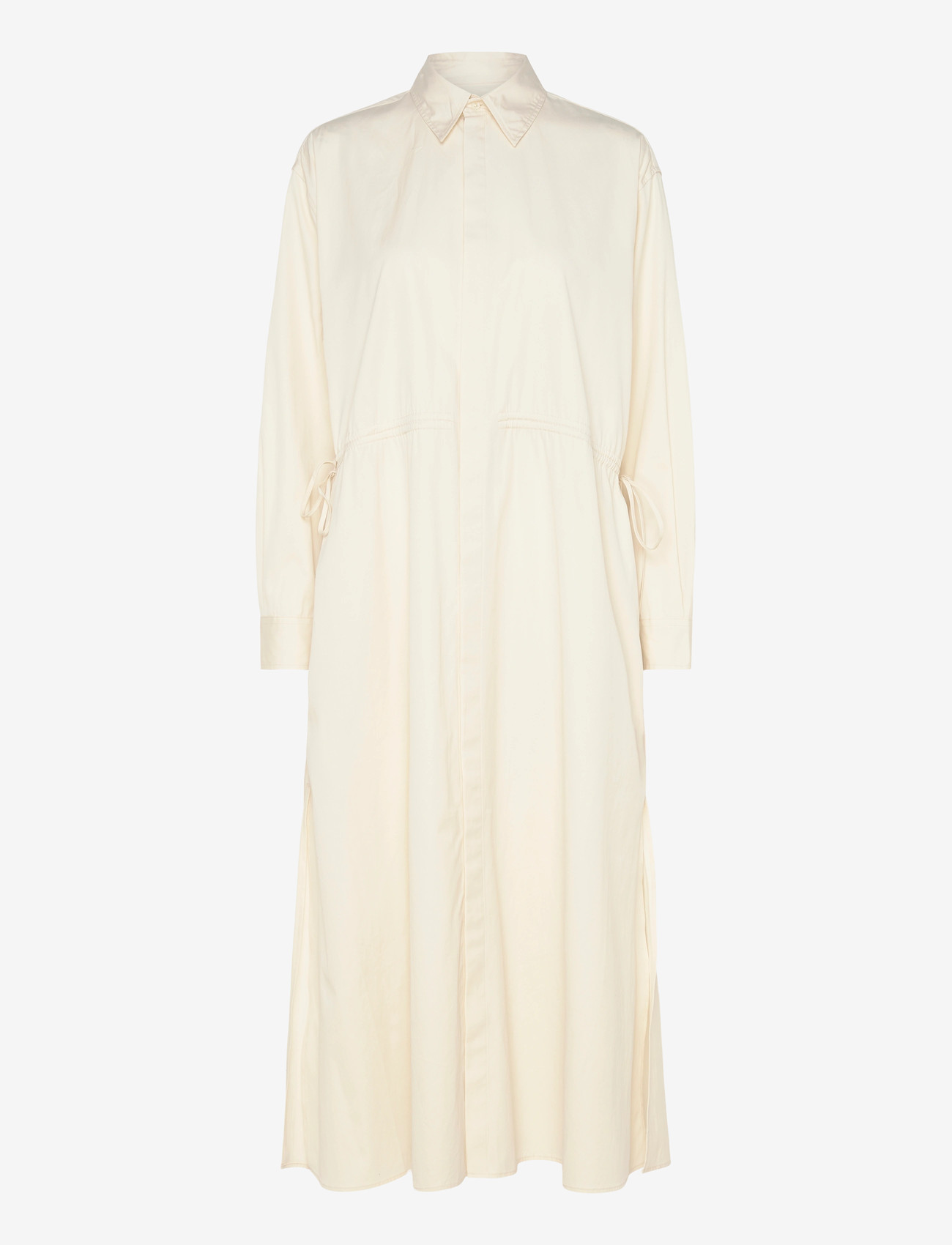Polo Ralph Lauren - Cotton Drawcord Shirtdress - skjortklänningar - authentic cream - 0