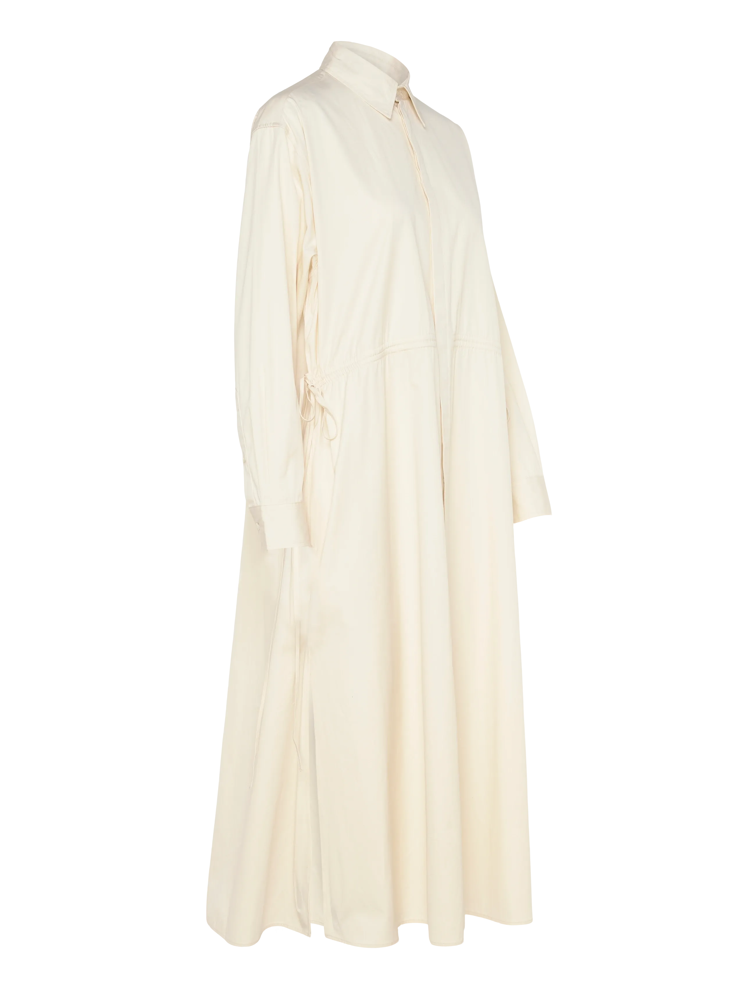 Polo Ralph Lauren - Cotton Drawcord Shirtdress - midi-kleider - authentic cream - 2