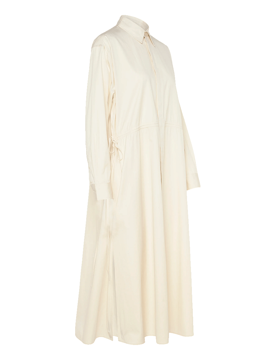 Polo Ralph Lauren - Cotton Drawcord Shirtdress - midi-kleider - authentic cream - 2