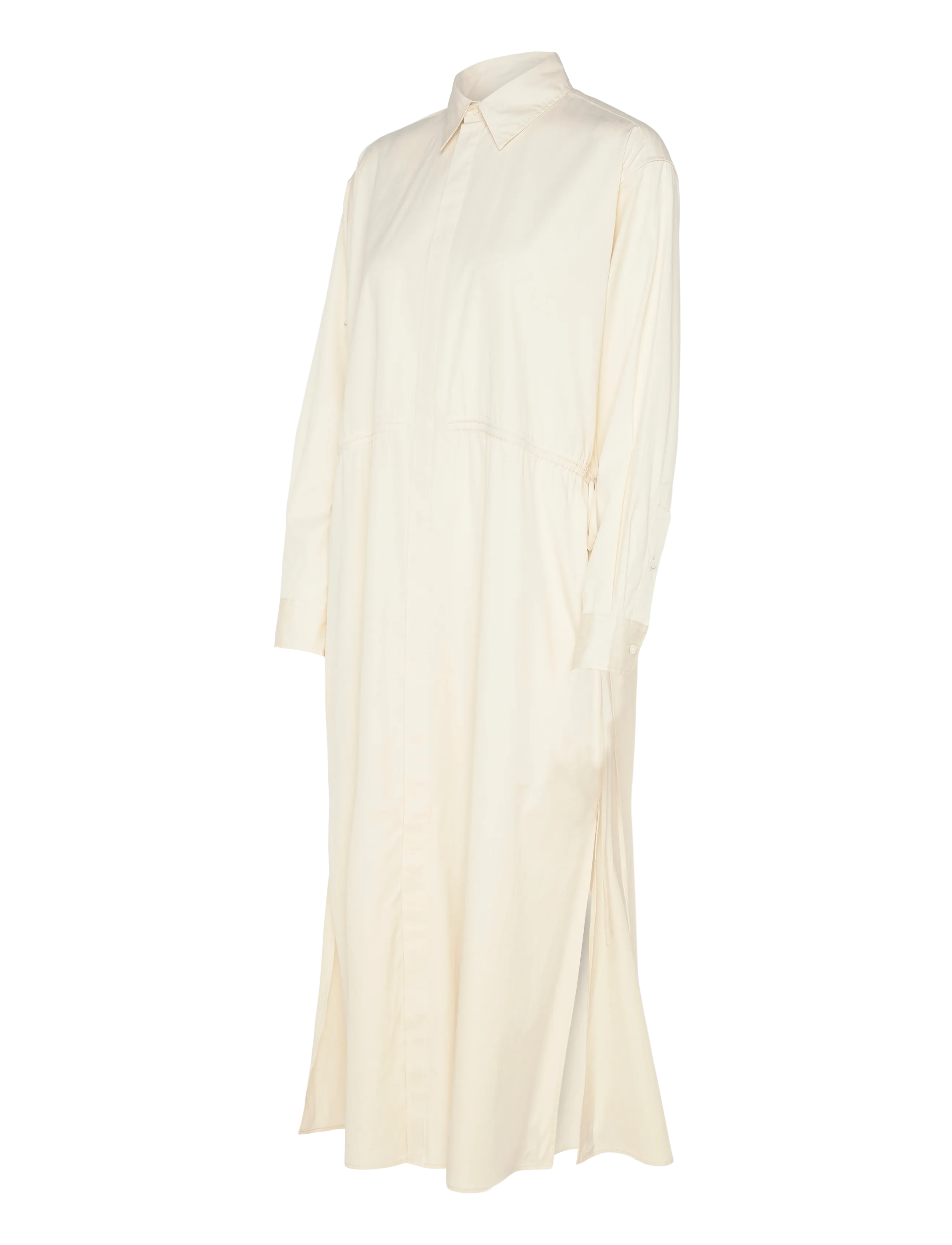 Polo Ralph Lauren - Cotton Drawcord Shirtdress - midi-kleider - authentic cream - 3
