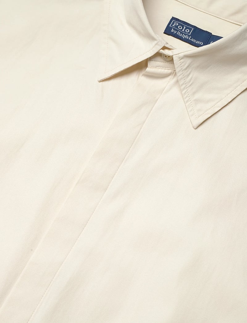 Polo Ralph Lauren - Cotton Drawcord Shirtdress - skjortekjoler - authentic cream - 4