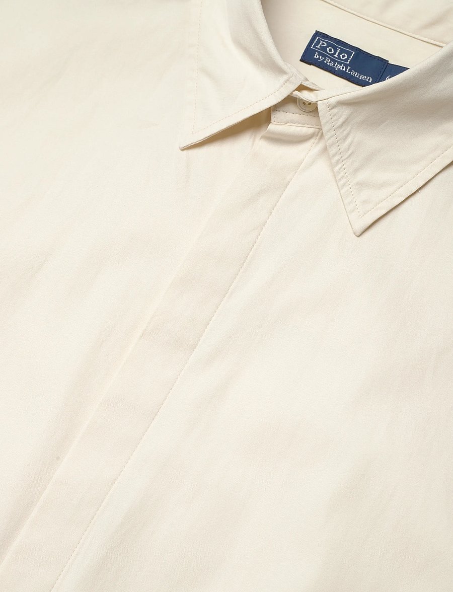Polo Ralph Lauren - Cotton Drawcord Shirtdress - midi-kleider - authentic cream - 5