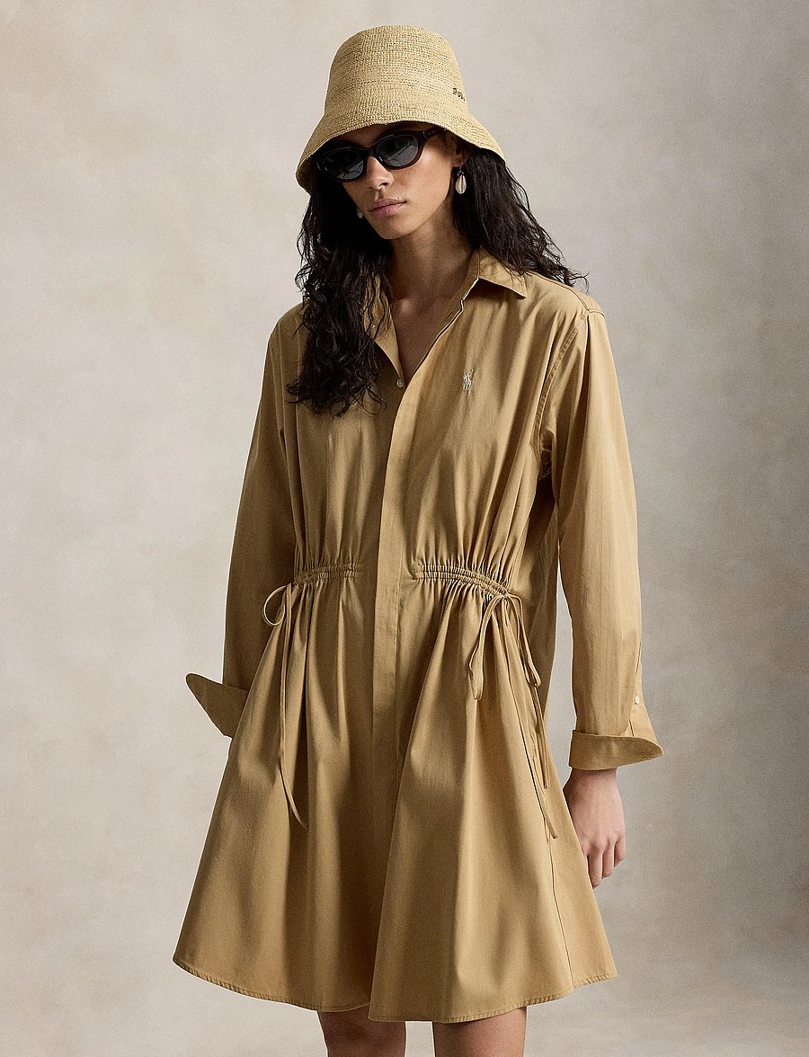 Polo Ralph Lauren - 80/2 MW CTN PW-WVN-DRESSES - skjortekjoler - classic camel - 0