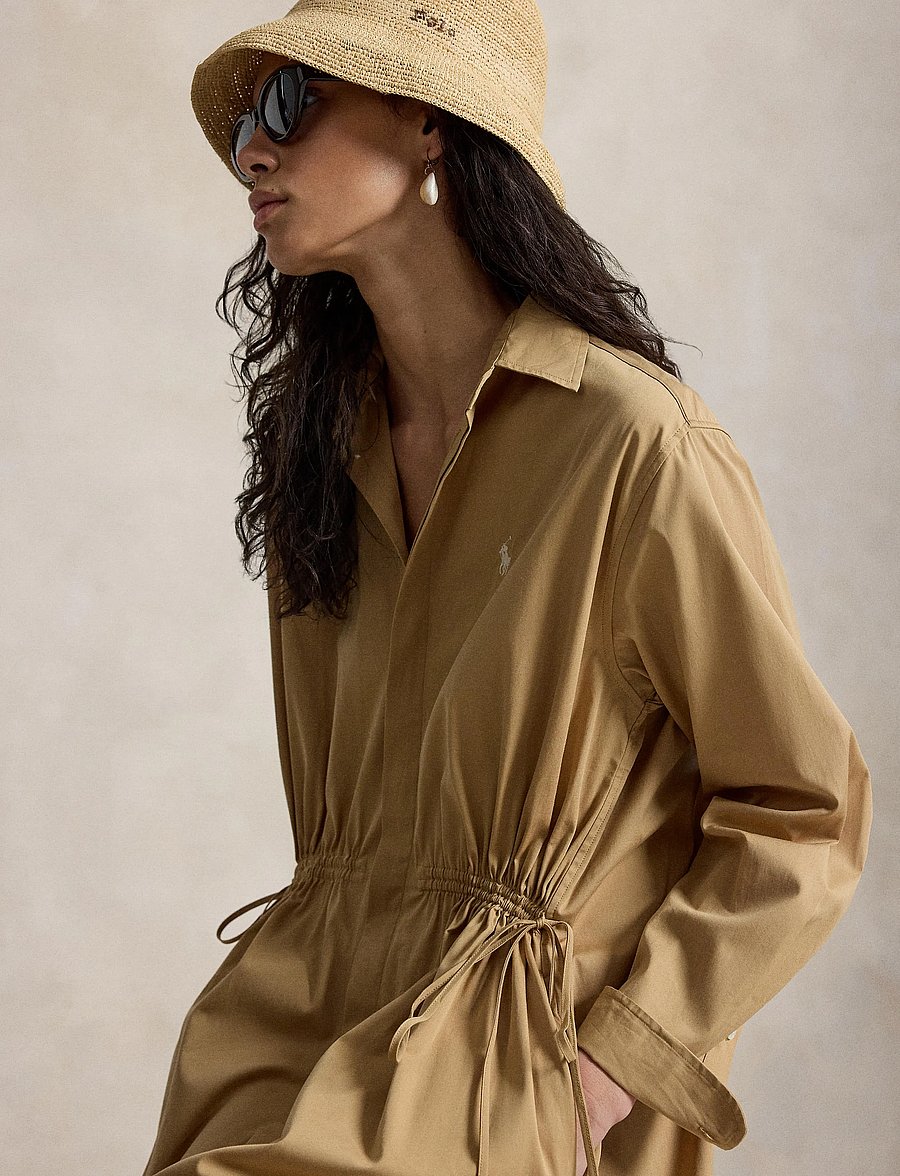 Polo Ralph Lauren - 80/2 MW CTN PW-WVN-DRESSES - skjortekjoler - classic camel - 3