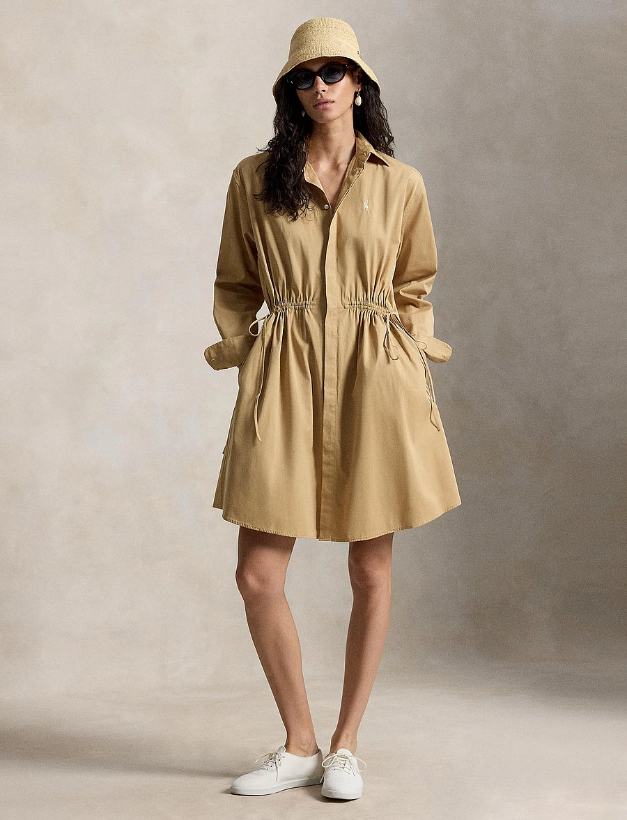Polo Ralph Lauren - 80/2 MW CTN PW-WVN-DRESSES - skjortekjoler - classic camel - 4