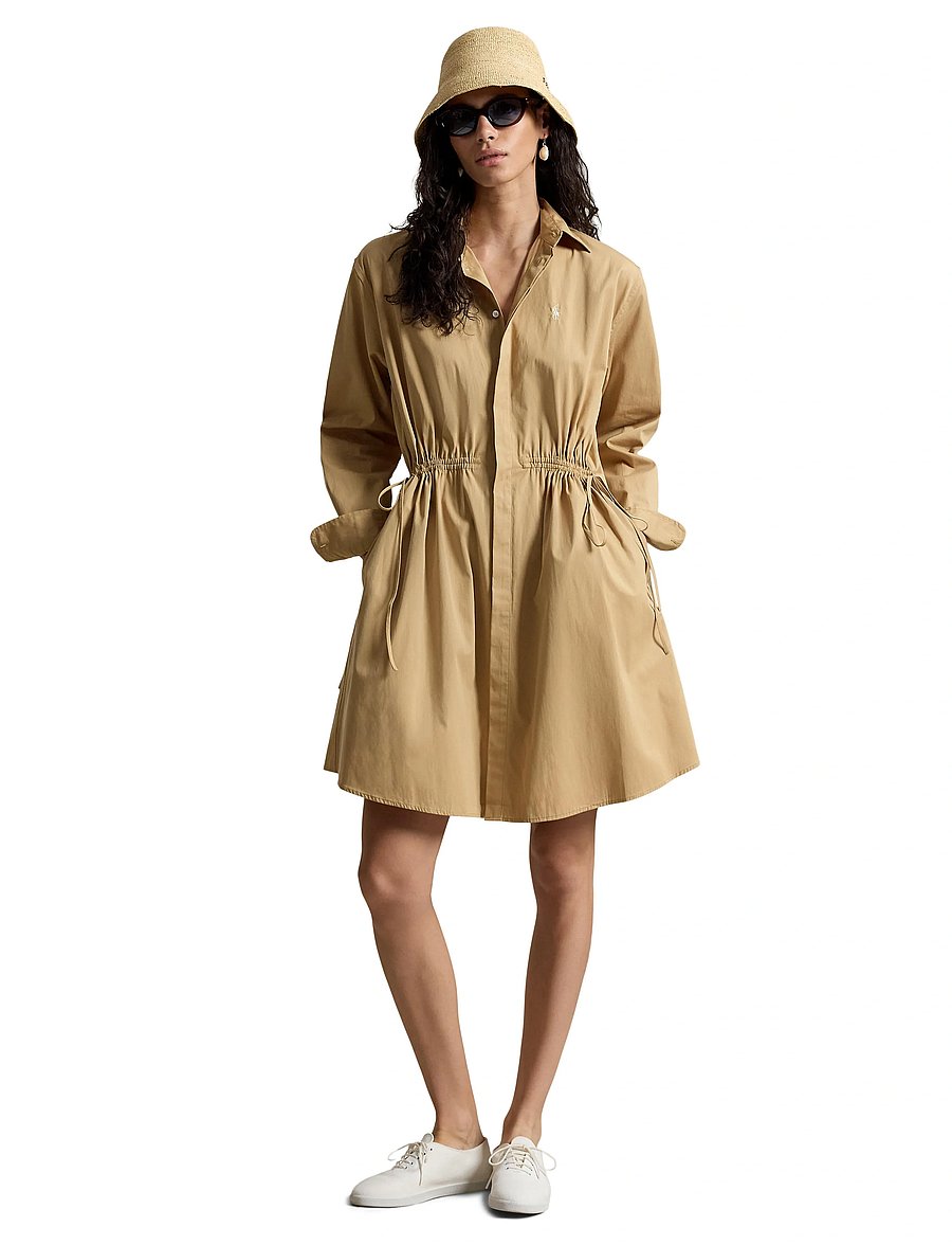 Polo Ralph Lauren - 80/2 MW CTN PW-WVN-DRESSES - skjortekjoler - classic camel - 5
