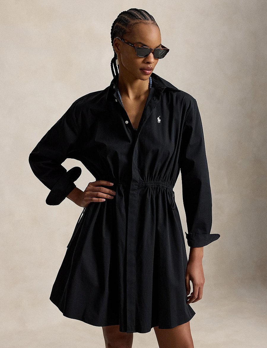 Polo Ralph Lauren - 80/2 MW CTN PW-WVN-DRESSES - särkkleidid - polo black - 0