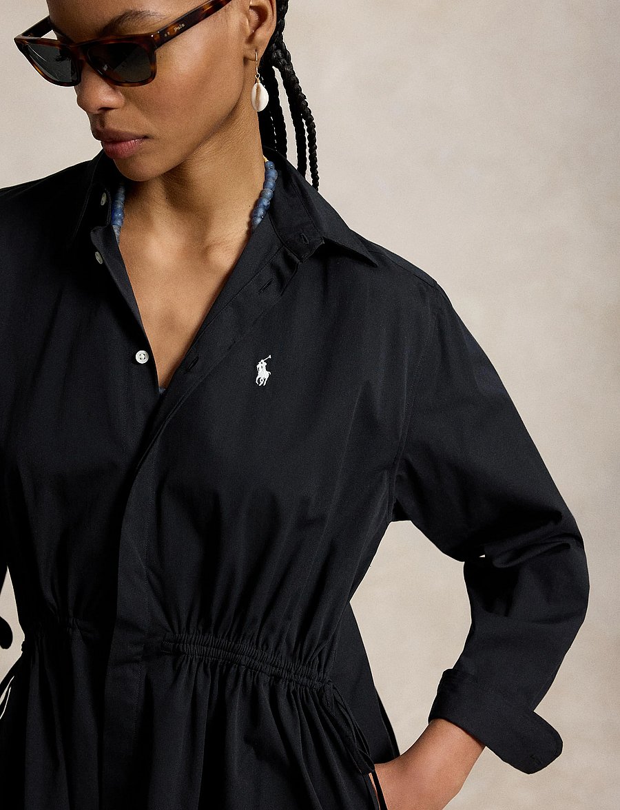 Polo Ralph Lauren - 80/2 MW CTN PW-WVN-DRESSES - särkkleidid - polo black - 4