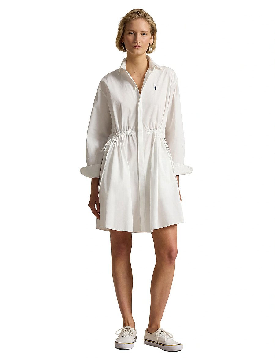 Polo Ralph Lauren - 80/2 MW CTN PW-WVN-DRESSES - hemdkleider - white - 5