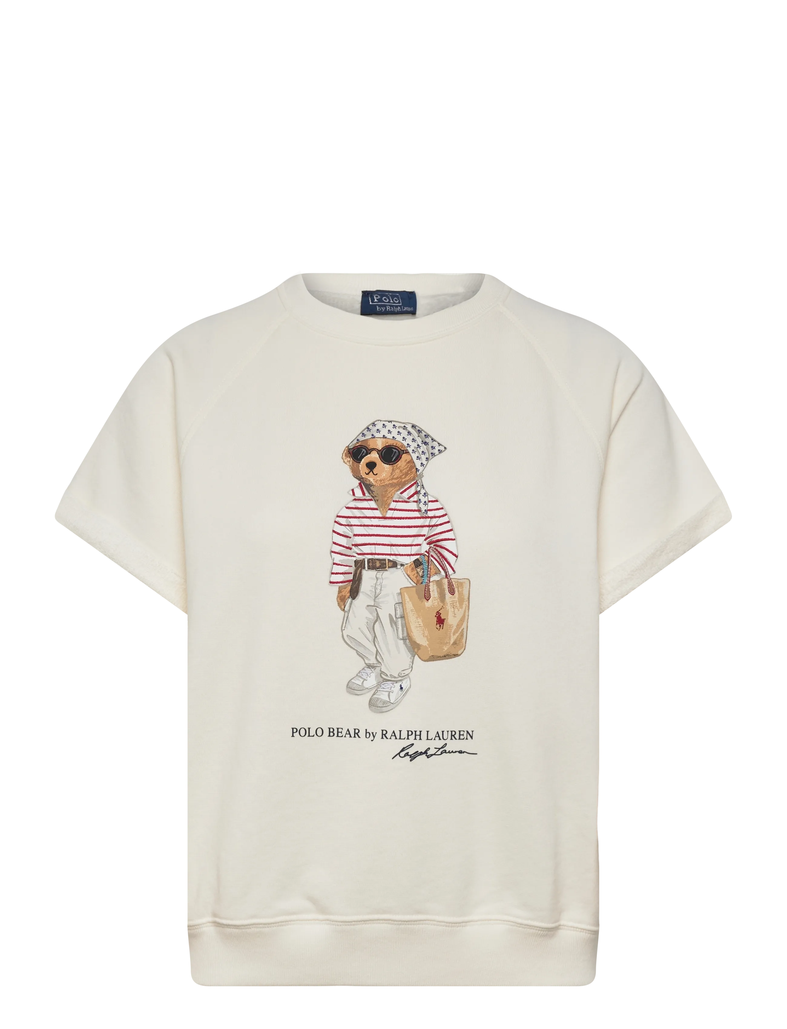 Polo Ralph Lauren ISLAND FLEECE-KNT-SWEATSHIRT - Kampagne - WARM WHITE / white