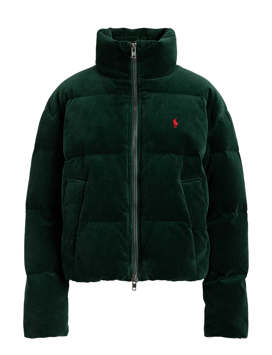 Polo Ralph Lauren - Corduroy Down Puffer Jacket - winterjacken - northwest pine - 2