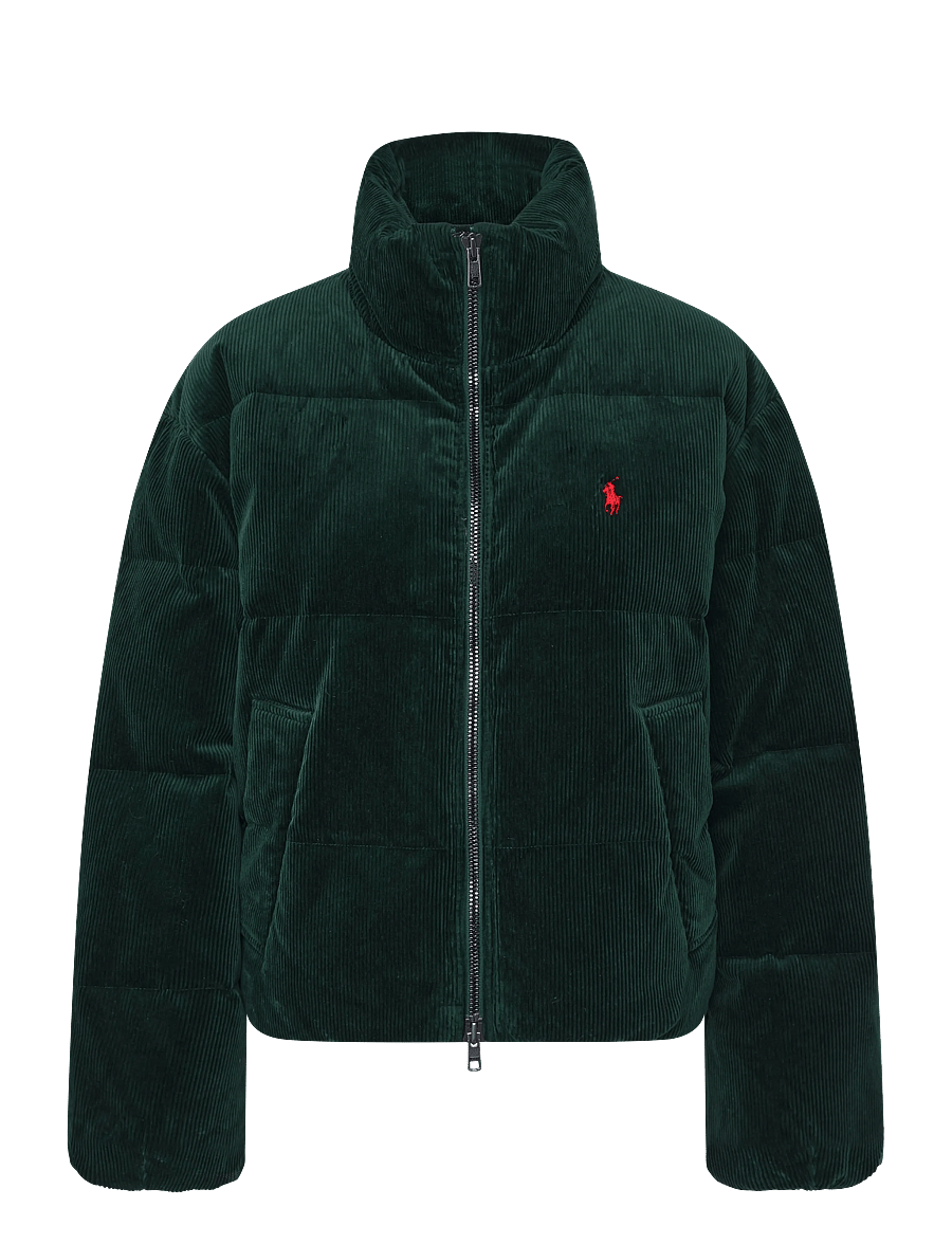 Polo Ralph Lauren - Corduroy Down Puffer Jacket - winter jackets - northwest pine - 2