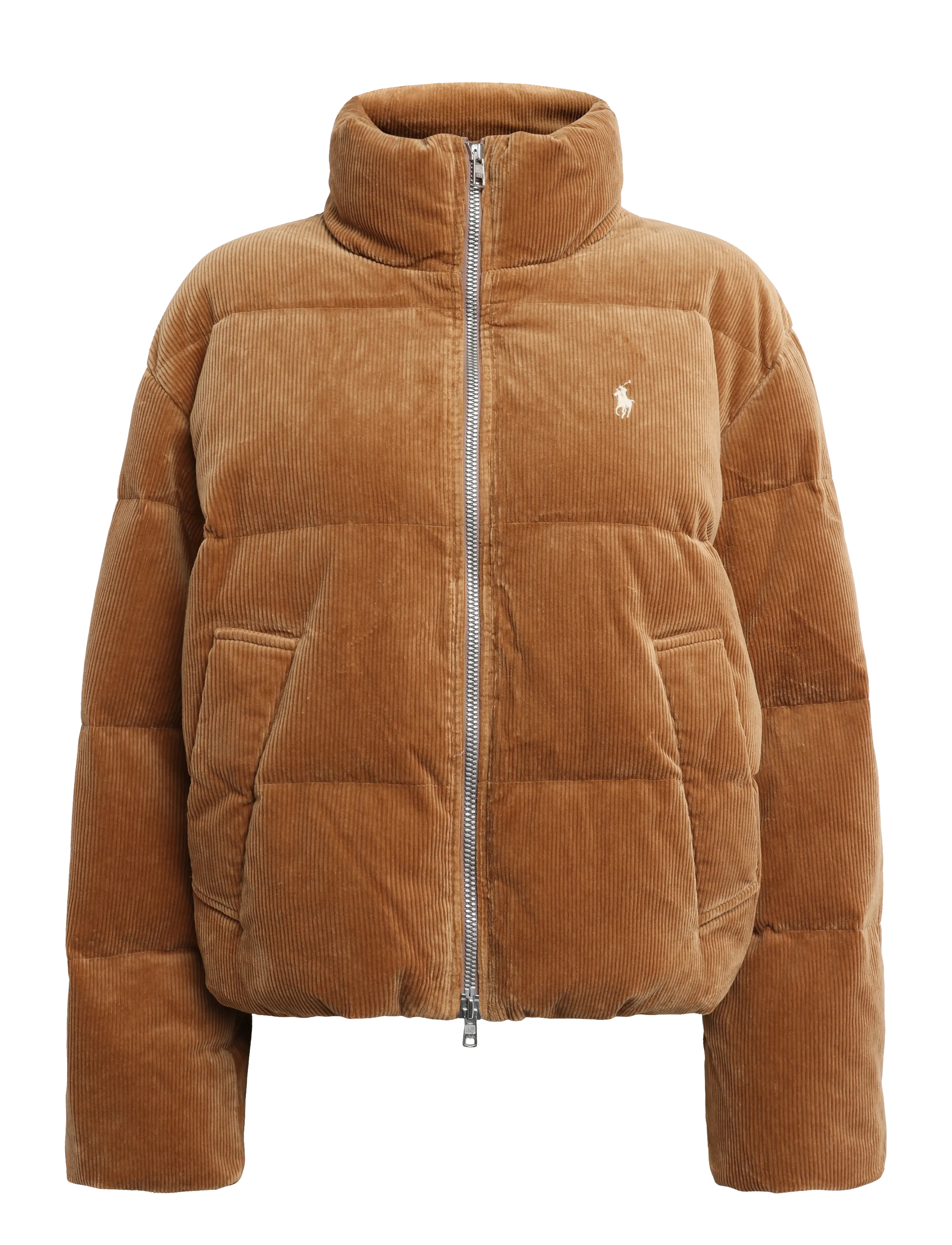 Polo Ralph Lauren - Corduroy Down Puffer Jacket - winter jackets - tan - 2