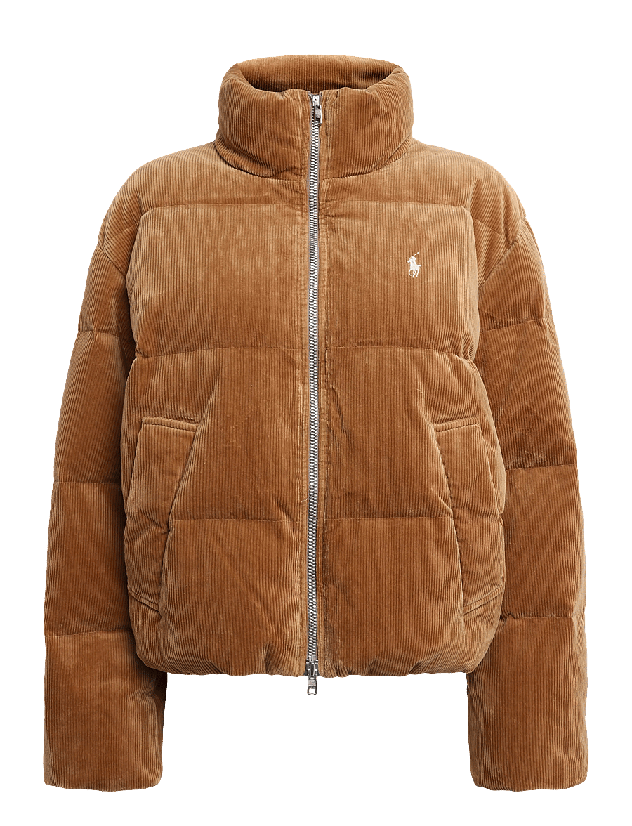 Polo Ralph Lauren - Corduroy Down Puffer Jacket - winterjacken - tan - 2