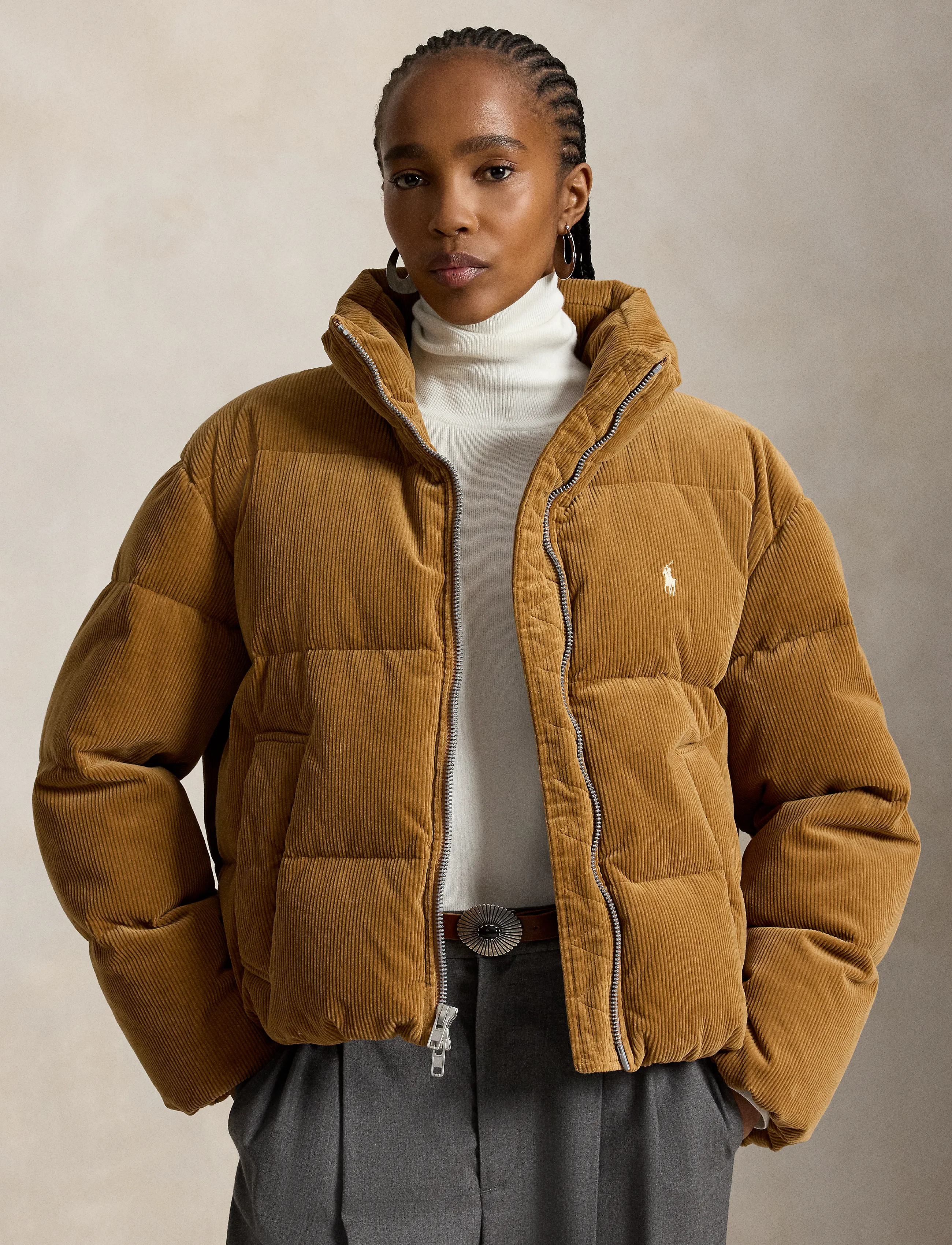 Polo Ralph Lauren 10 WALE STR CORD-WVN-COAT - Ralph Lauren - TAN / brown