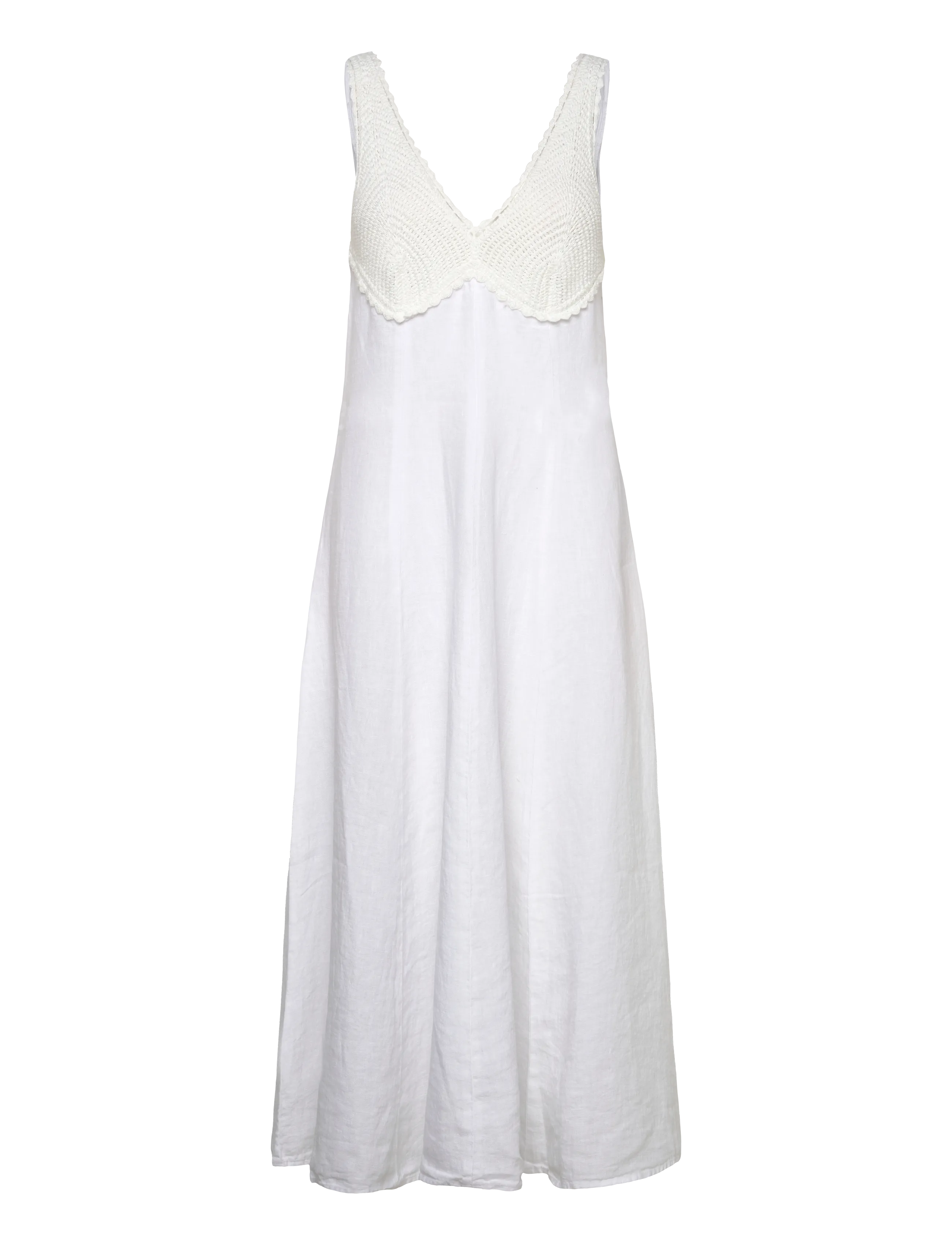 Polo Ralph Lauren - 15/1 PD LINEN-WVN-DRESSES - maxiklänningar - white - 1