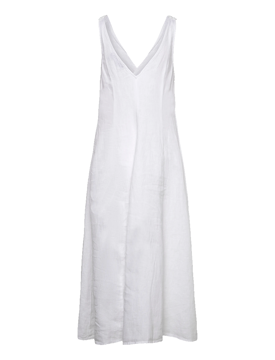 Polo Ralph Lauren - 15/1 PD LINEN-WVN-DRESSES - maksikleidid - white - 2