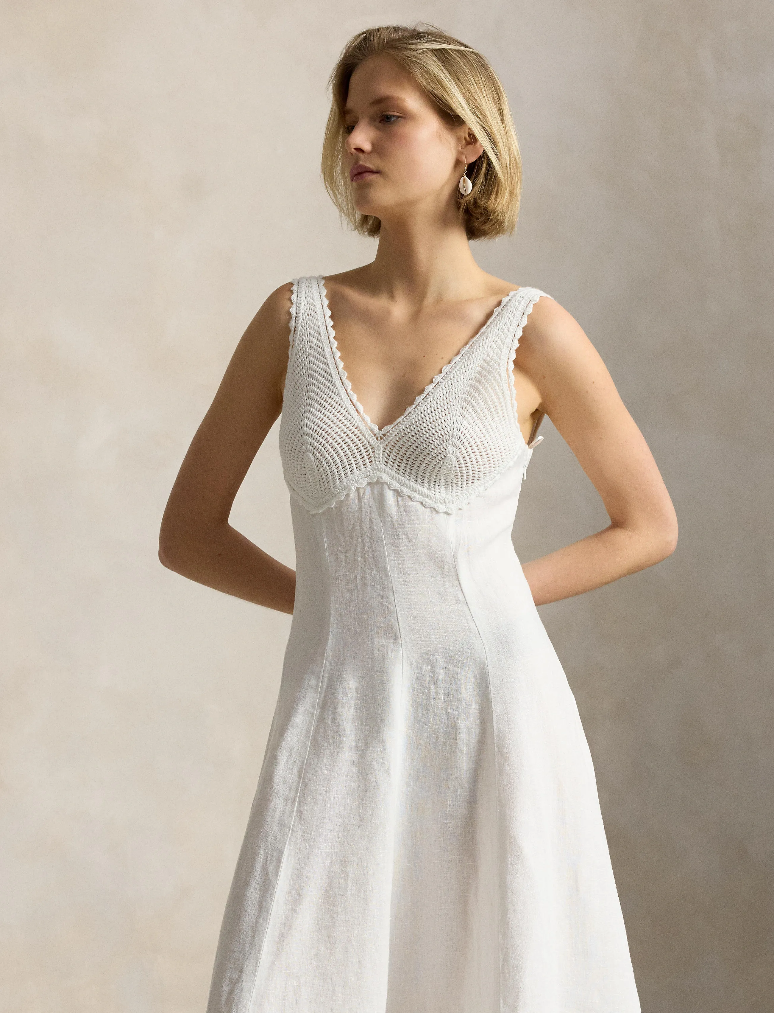 Polo Ralph Lauren 15/1 Pd Linen-Wvn-Dresses maxiklänningar dam – bild 5