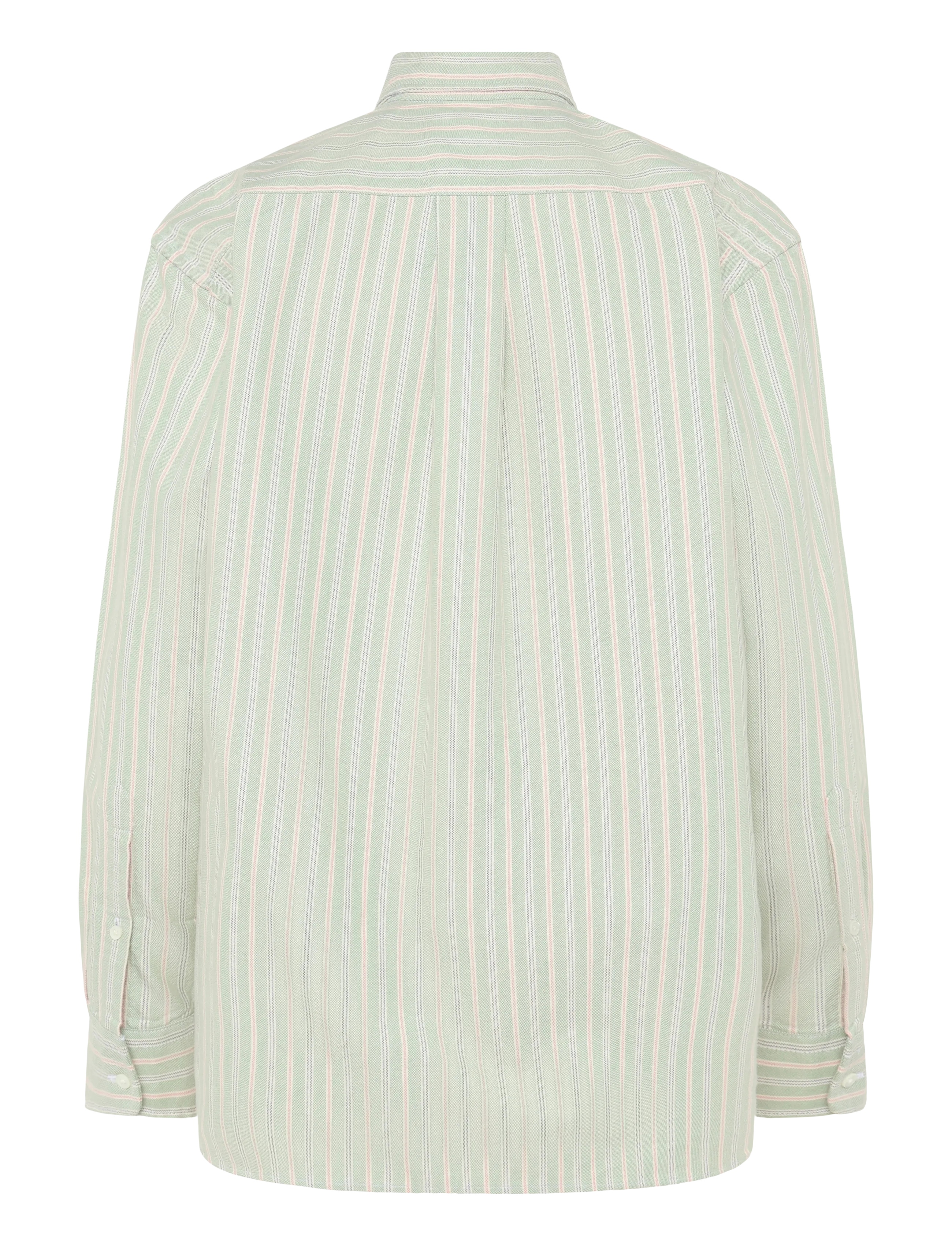 Polo Ralph Lauren - Relaxed Fit Cotton Oxford Shirt - pikkade varrukatega särgid - 2032 green-pink - 2