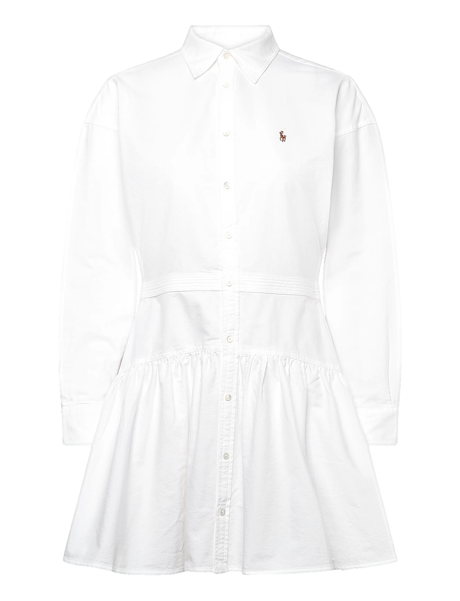 Polo Ralph Lauren - Cotton Oxford Paneled Shirtdress - robes chemises - bsr white - 1