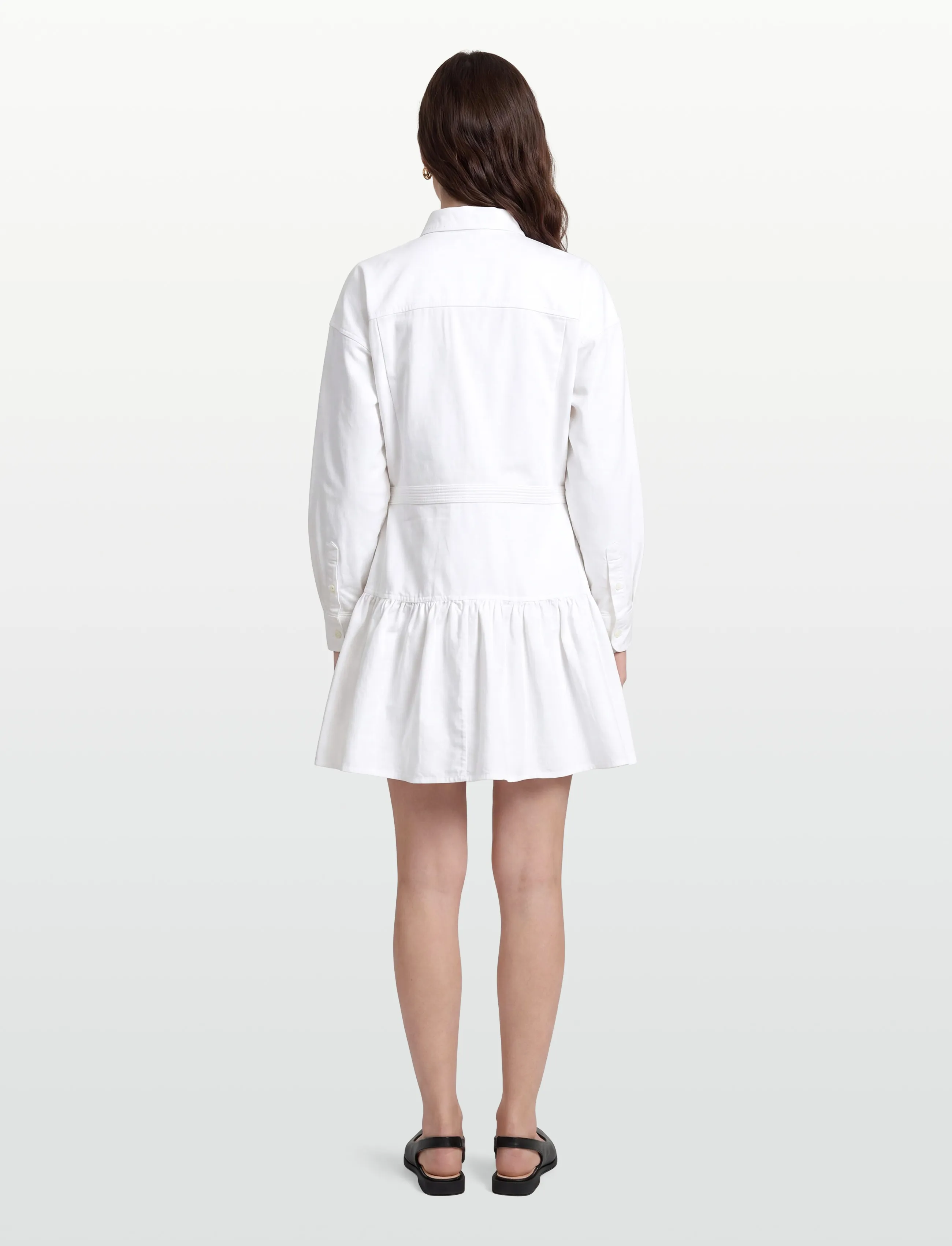 Cotton Oxford Paneled Shirtdress 3