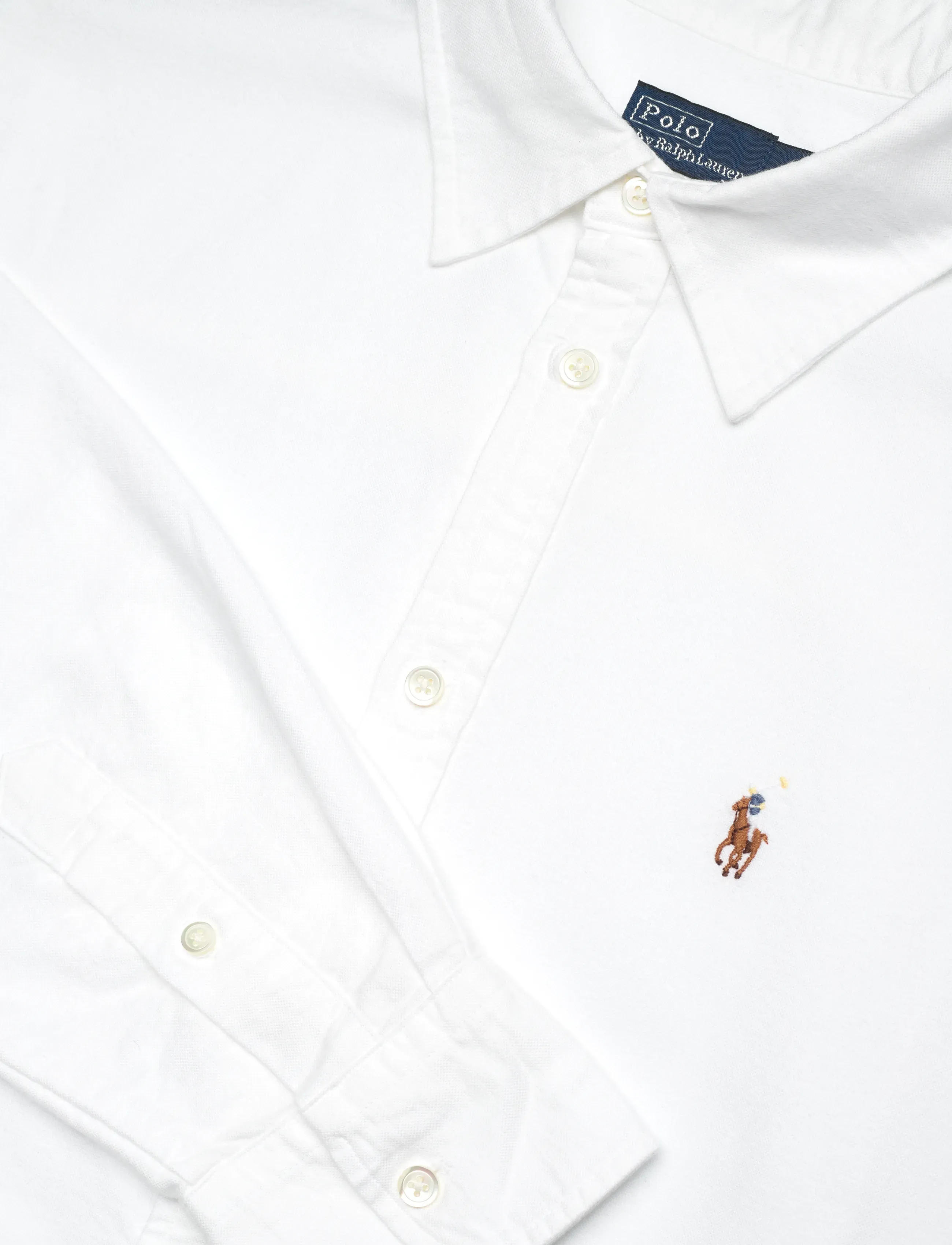 Polo Ralph Lauren - Cotton Oxford Paneled Shirtdress - robes chemises - bsr white - 5