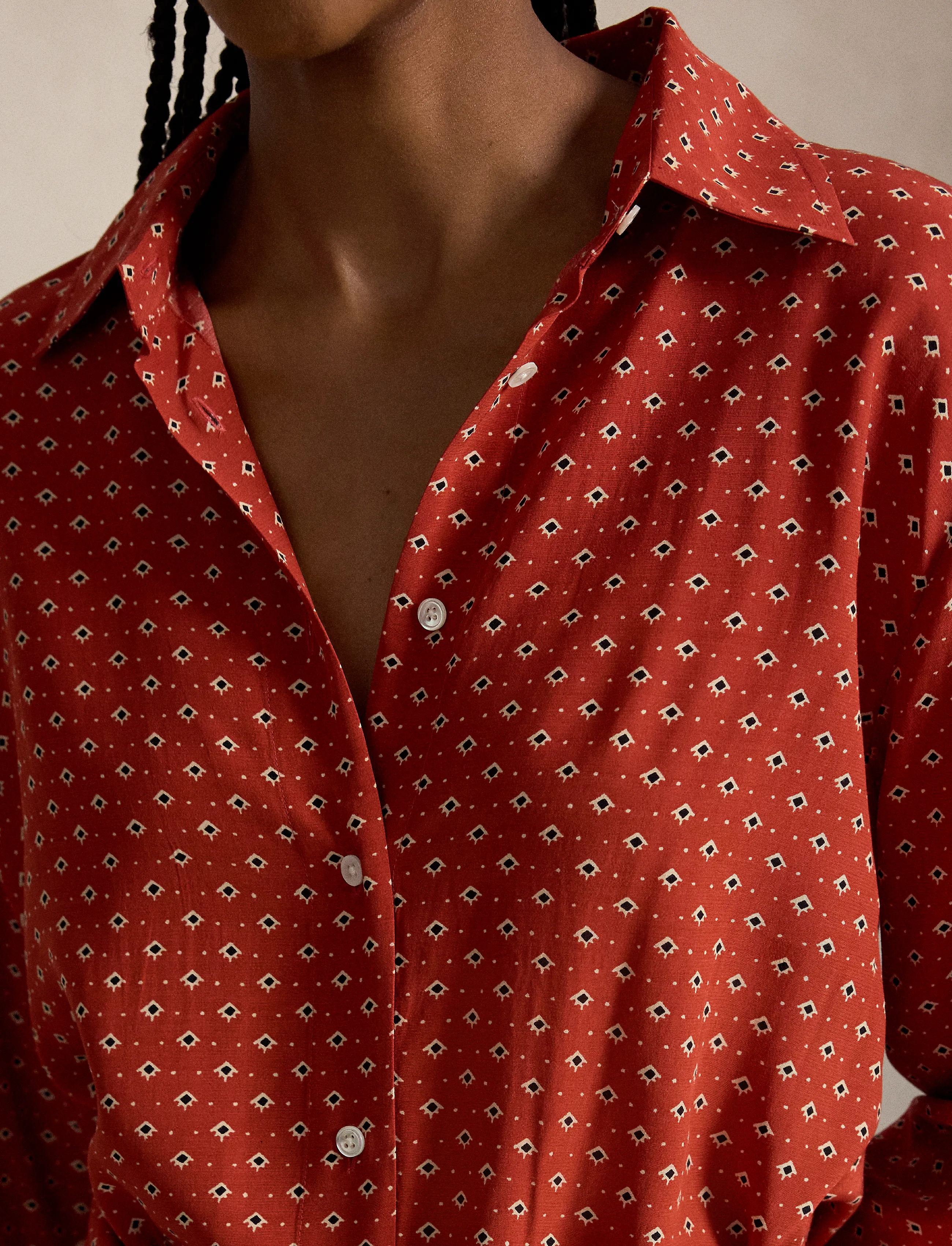 Polo Ralph Lauren - Printed Crepe Tie-Waist Shirtdress - hemdkleider - 2050 geo flrd rd- - 4