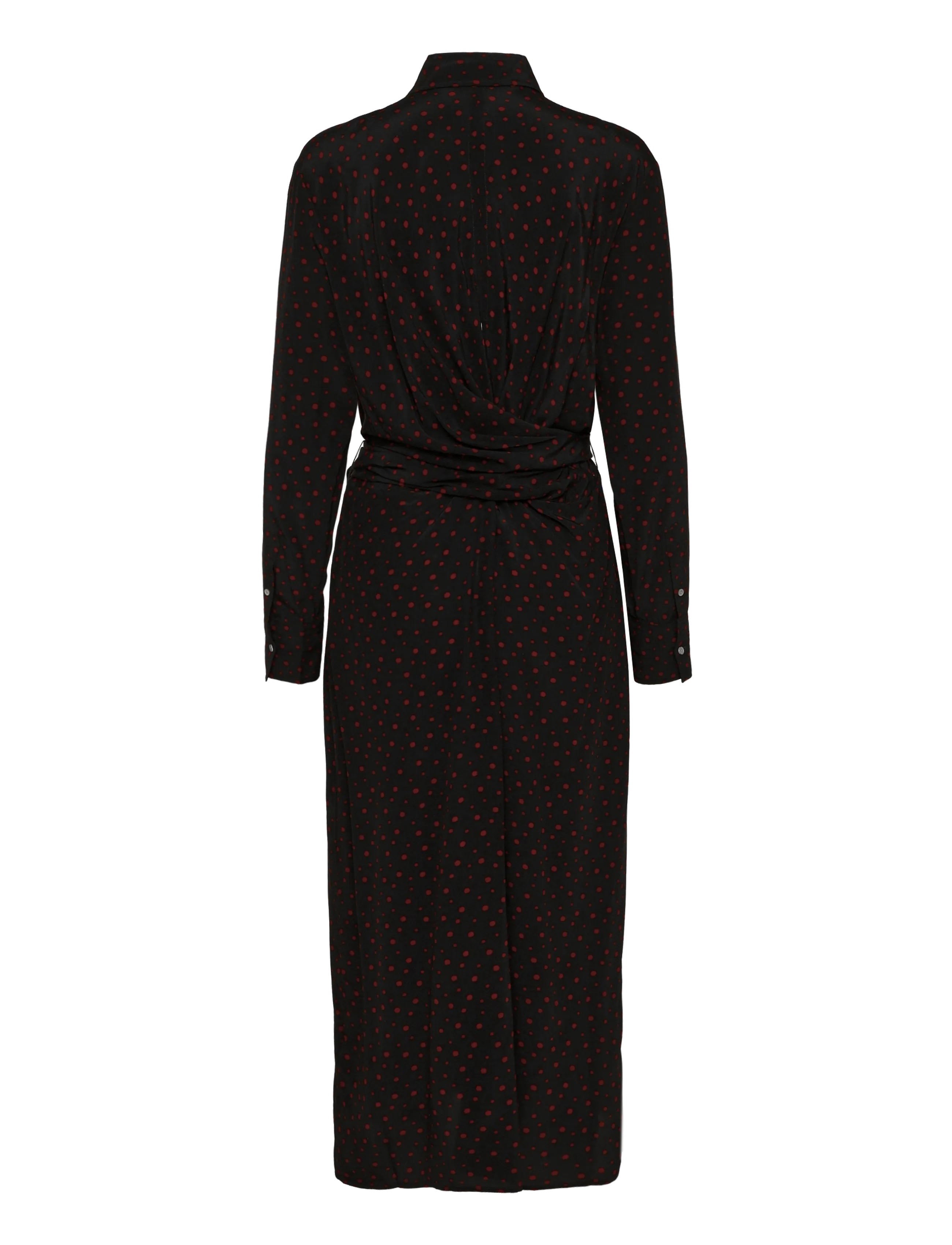 Polo Ralph Lauren - Printed Crepe Tie-Waist Shirtdress - hemdkleider - 2051 multi dot bl - 2