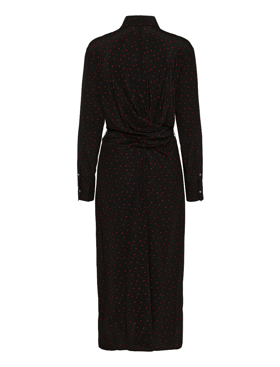 Polo Ralph Lauren - Printed Crepe Tie-Waist Shirtdress - hemdkleider - 2051 multi dot bl - 2