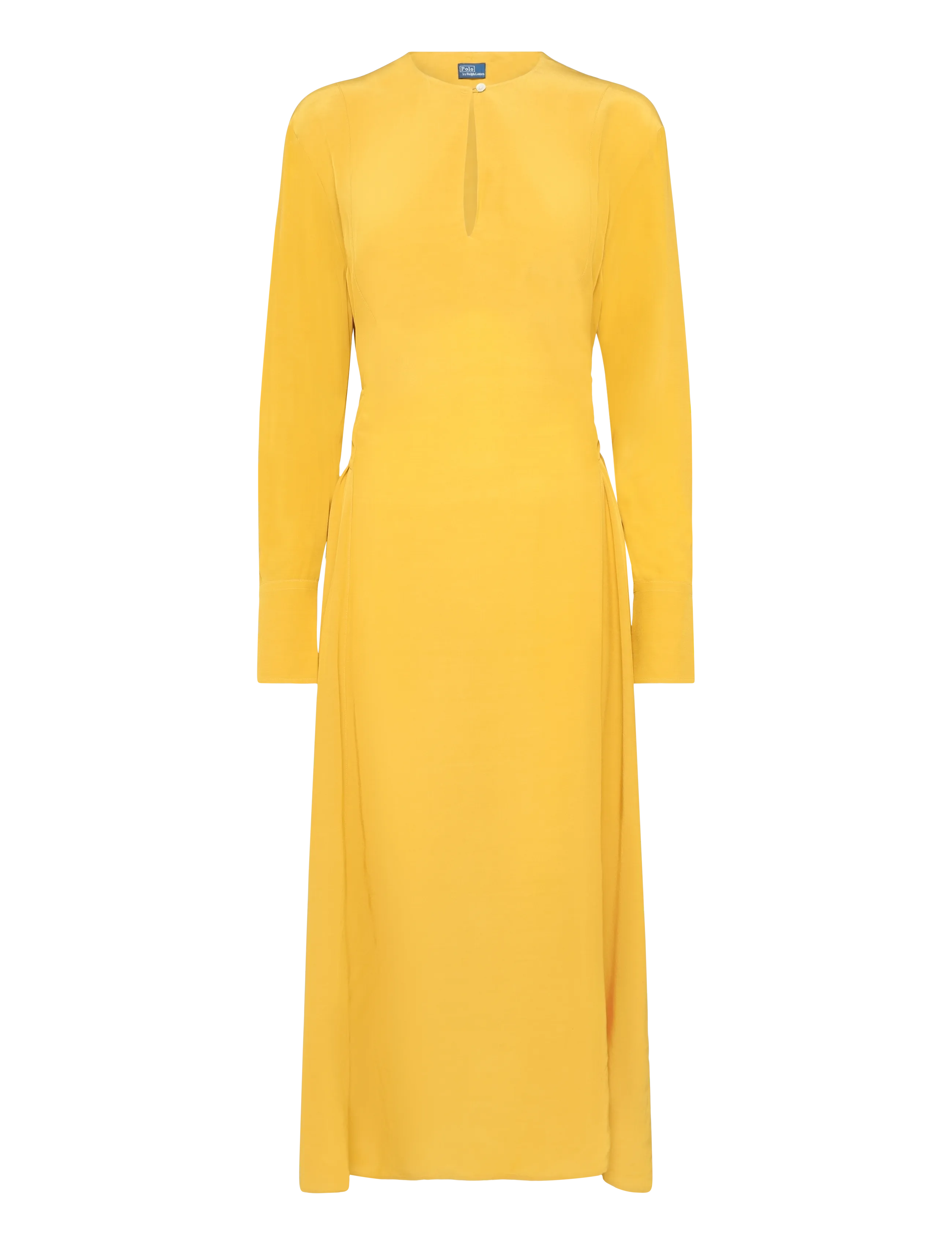 Polo Ralph Lauren - Tie-Front Crepe Dress - maxikleider - golden yellow - 1