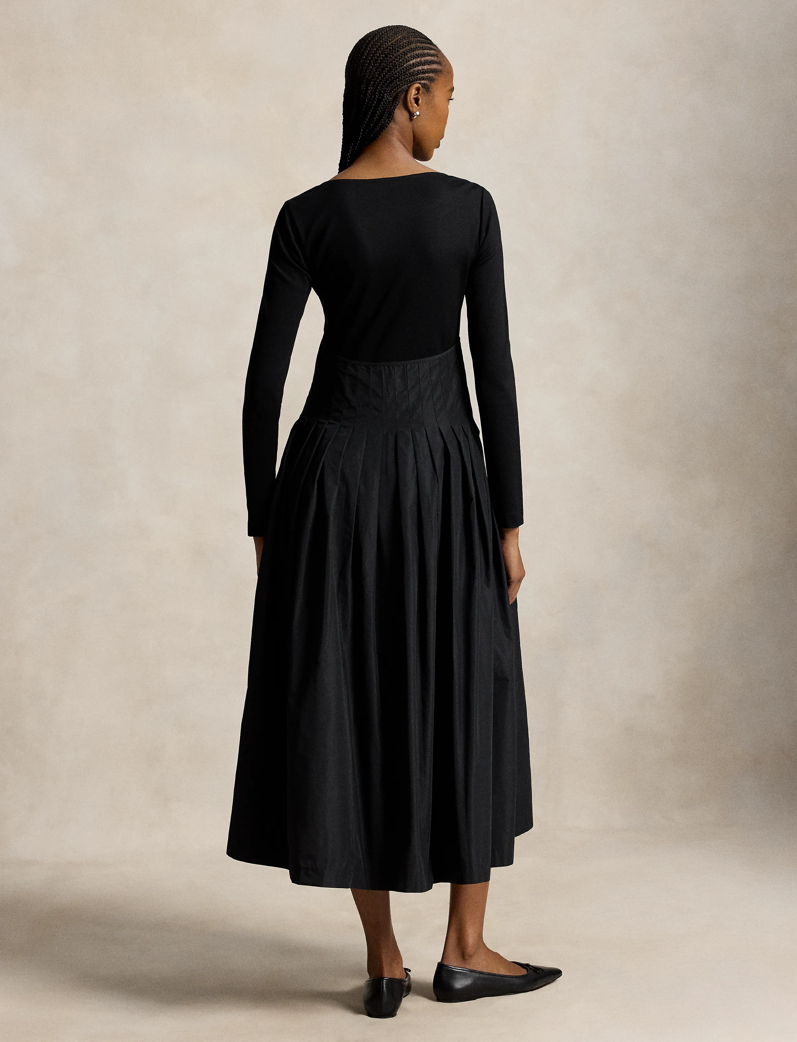 Polo Ralph Lauren - Pleated Empire Dress - midikleider - polo black - 3