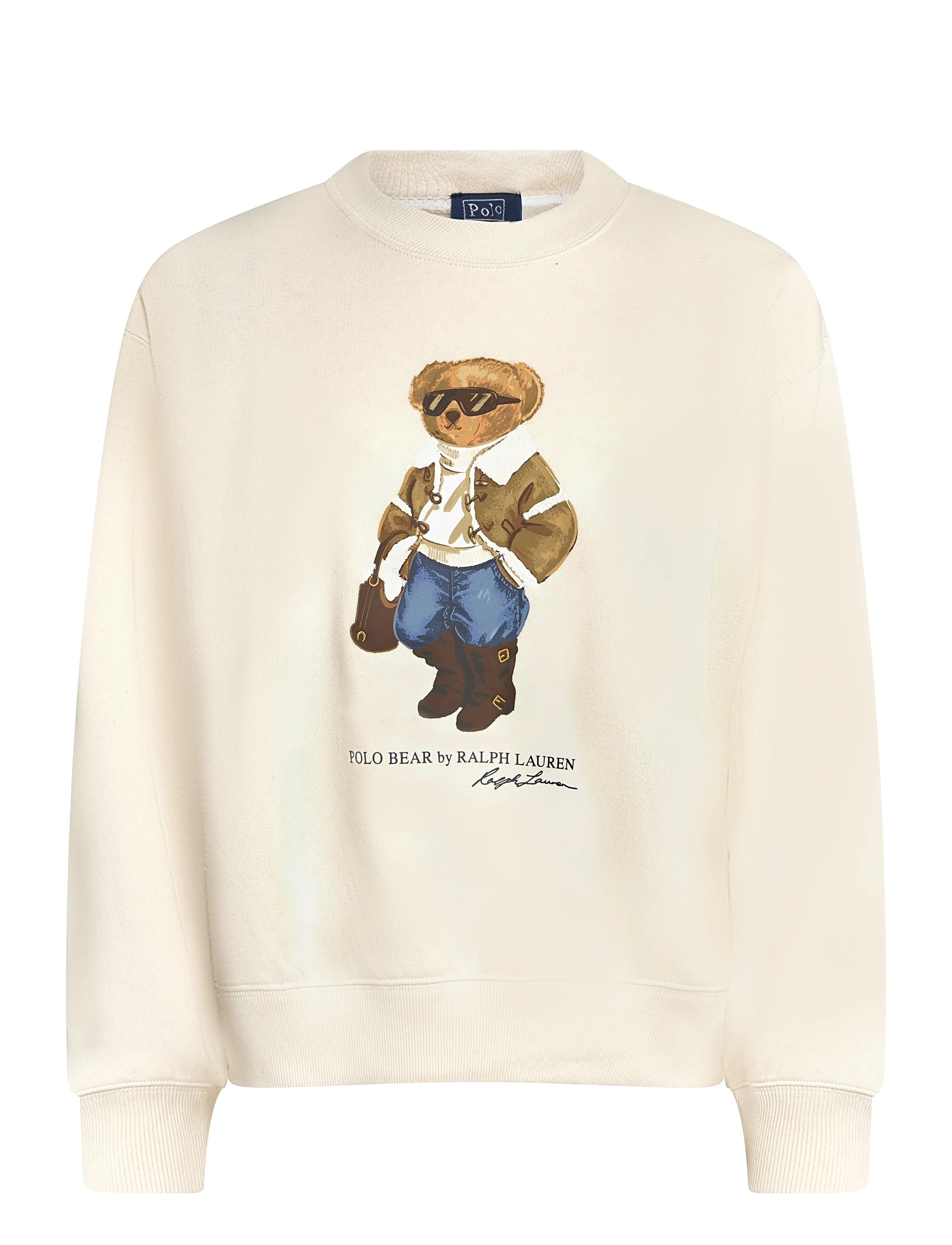 Polo Ralph Lauren Winter Polo Bear-sweatshirt med crewneck - Nyheter - ANTIQUE CREAM / cream