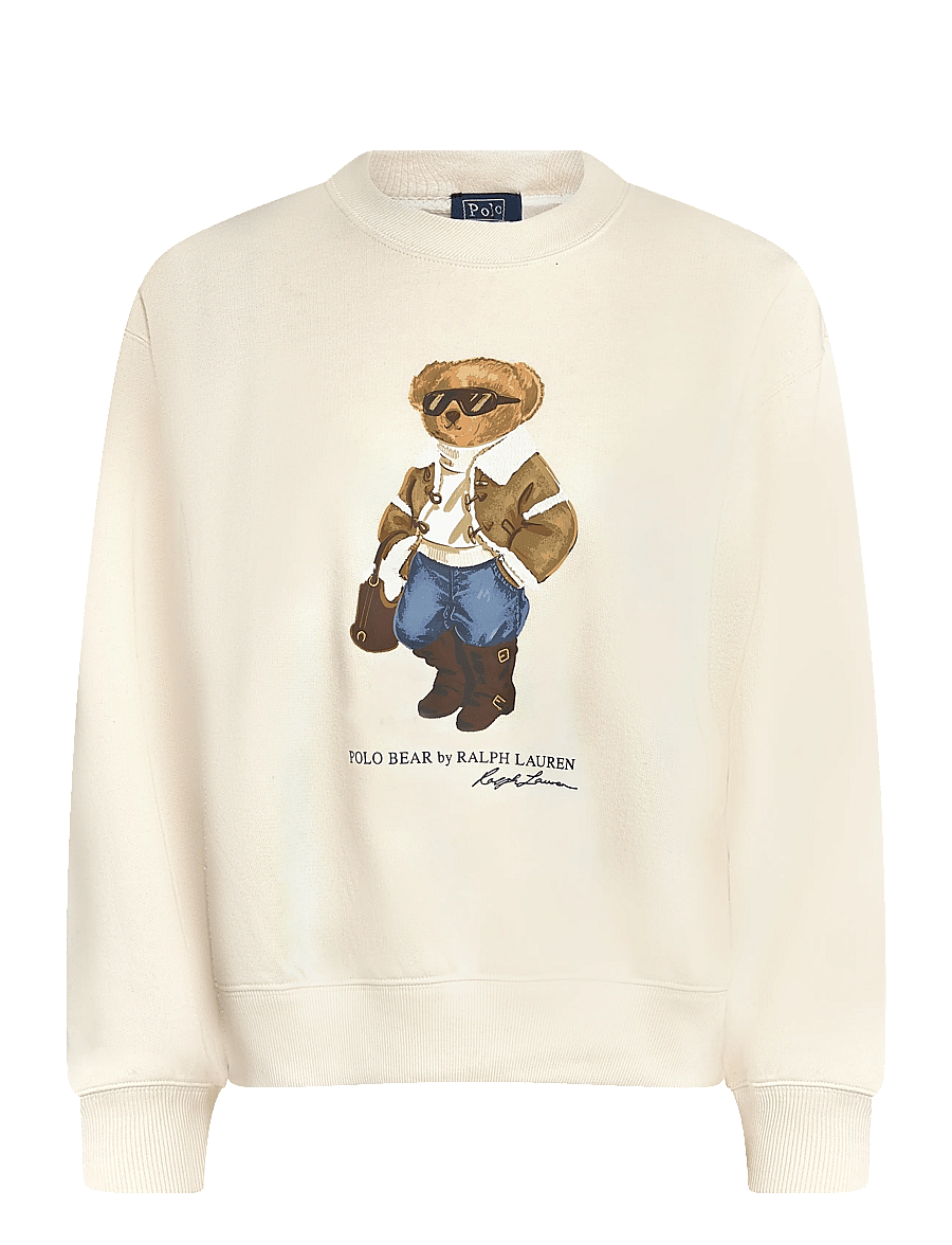 Polo Ralph Lauren - Winter Polo Bear Fleece Crewneck - hversdagsleg tíska - antique cream - 2