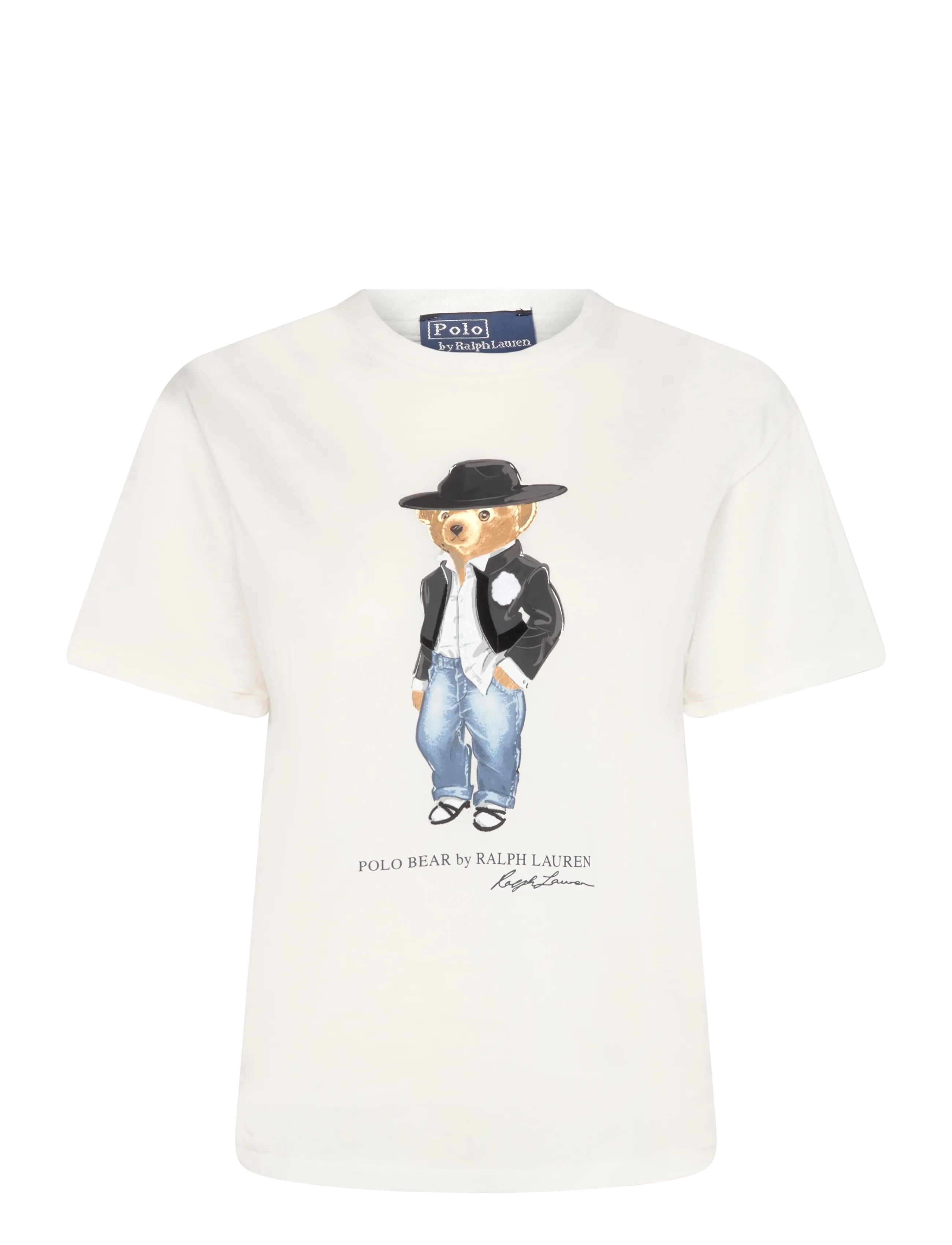 Polo Ralph Lauren Holiday Polo Bear Cotton Jersey Tee - Festival outfit - NEVIS / cream