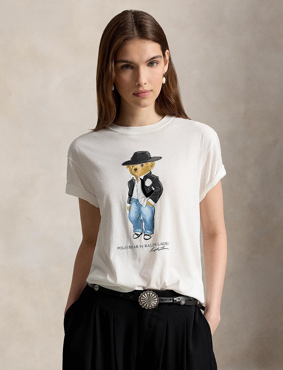 Polo Ralph Lauren - Holiday Polo Bear Cotton Jersey Tee - t-shirts - nevis - 0