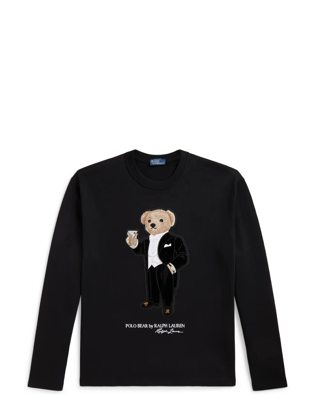 Polo Ralph Lauren Martini Polo Bear Cotton Jersey Tee - Långärmade toppar - POLO BLACK / black