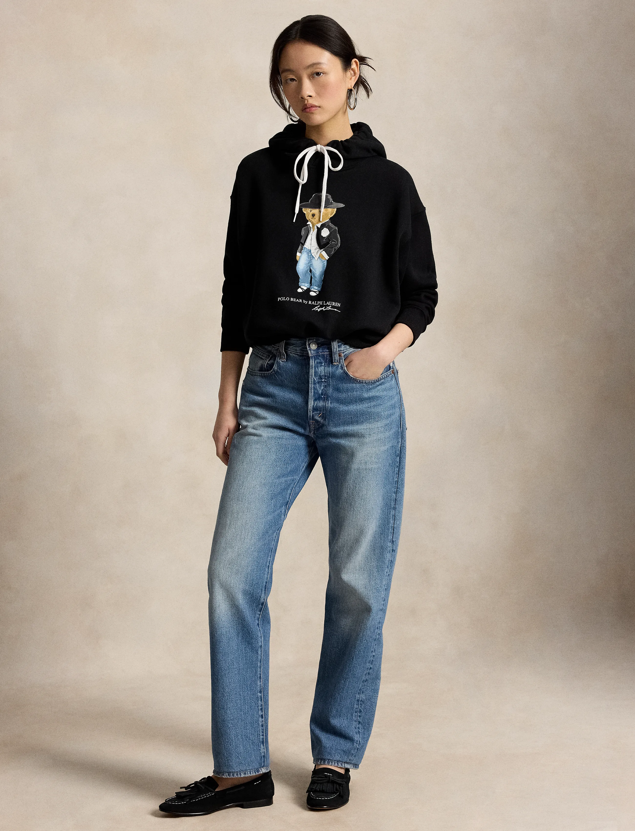 Polo Ralph Lauren - Holiday Polo Bear Fleece Hoodie - kapuutsiga pusad - polo black - 4